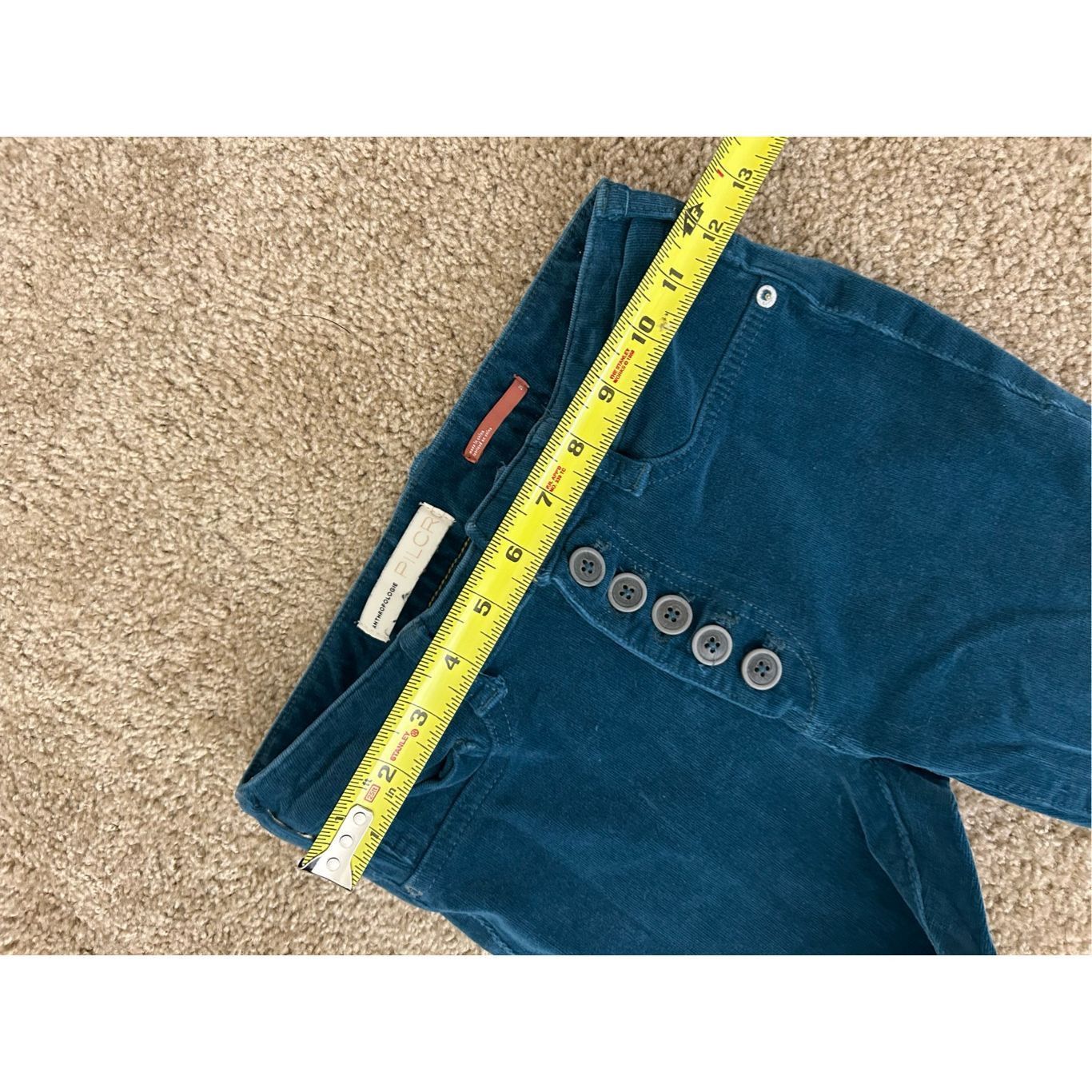 Anthropologie Anthropologie Pilcro High-Rise Button-Fly Skinny Corduroy Pa Size 25" / US 0 / IT 36 - 4 Thumbnail