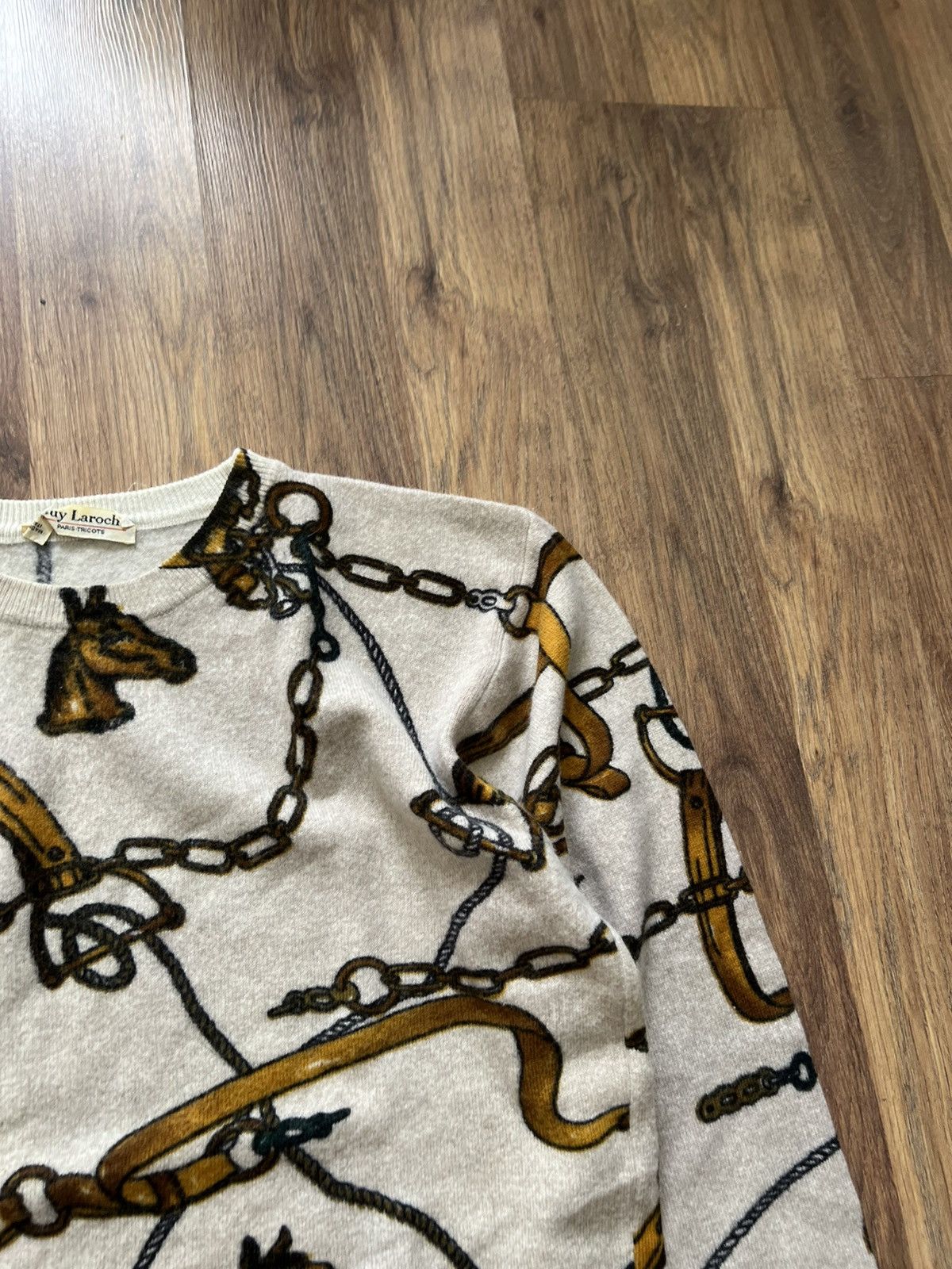 Guy Laroche Guy Laroche Vintage Equestrian Knit Sweater (Made in Italy) Size M / US 6-8 / IT 42-44 - 7 Thumbnail