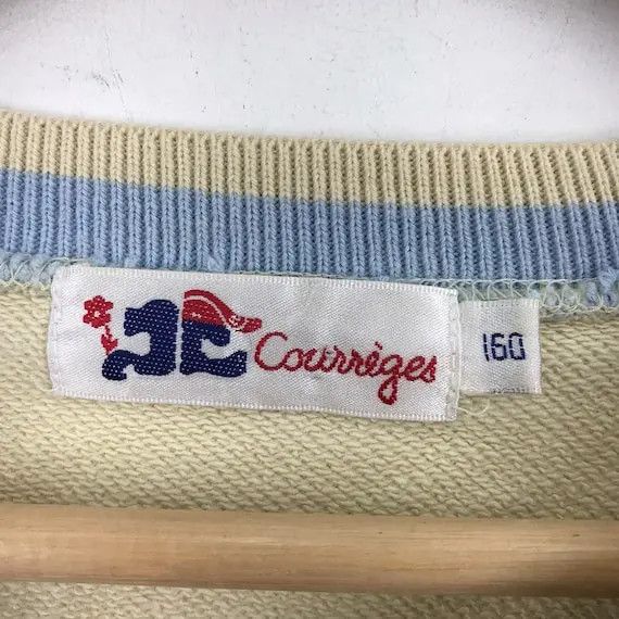 Courreges Vtg ANDRE COURREGES PARIS Embroidery Logo Sweatshirt Size S / US 4 / IT 40 - 4 Thumbnail