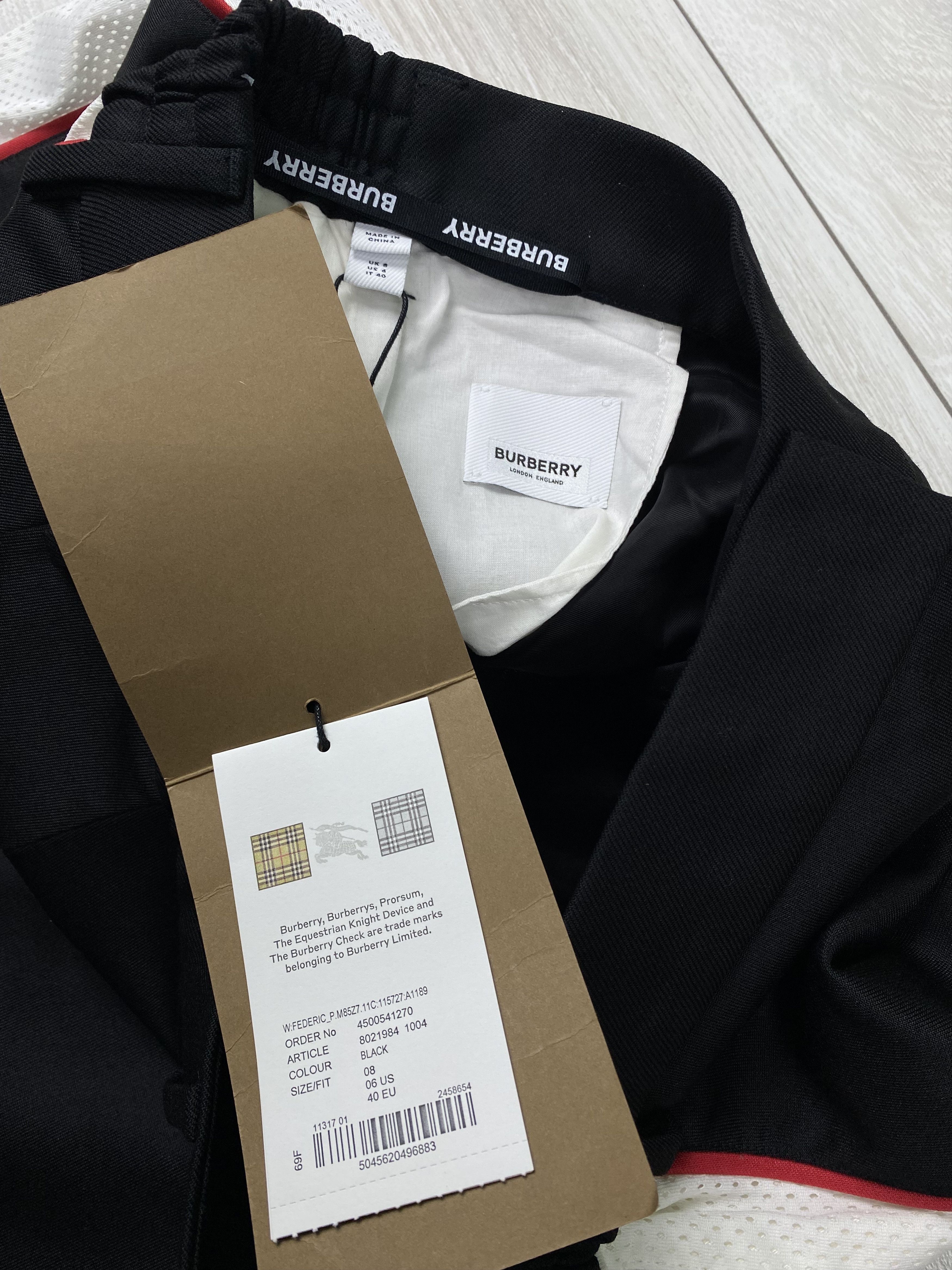Burberry Burberry Mesh Striped Jersey Tailored Trouser pants Size 27" / US 4 / IT 40 - 12 Thumbnail