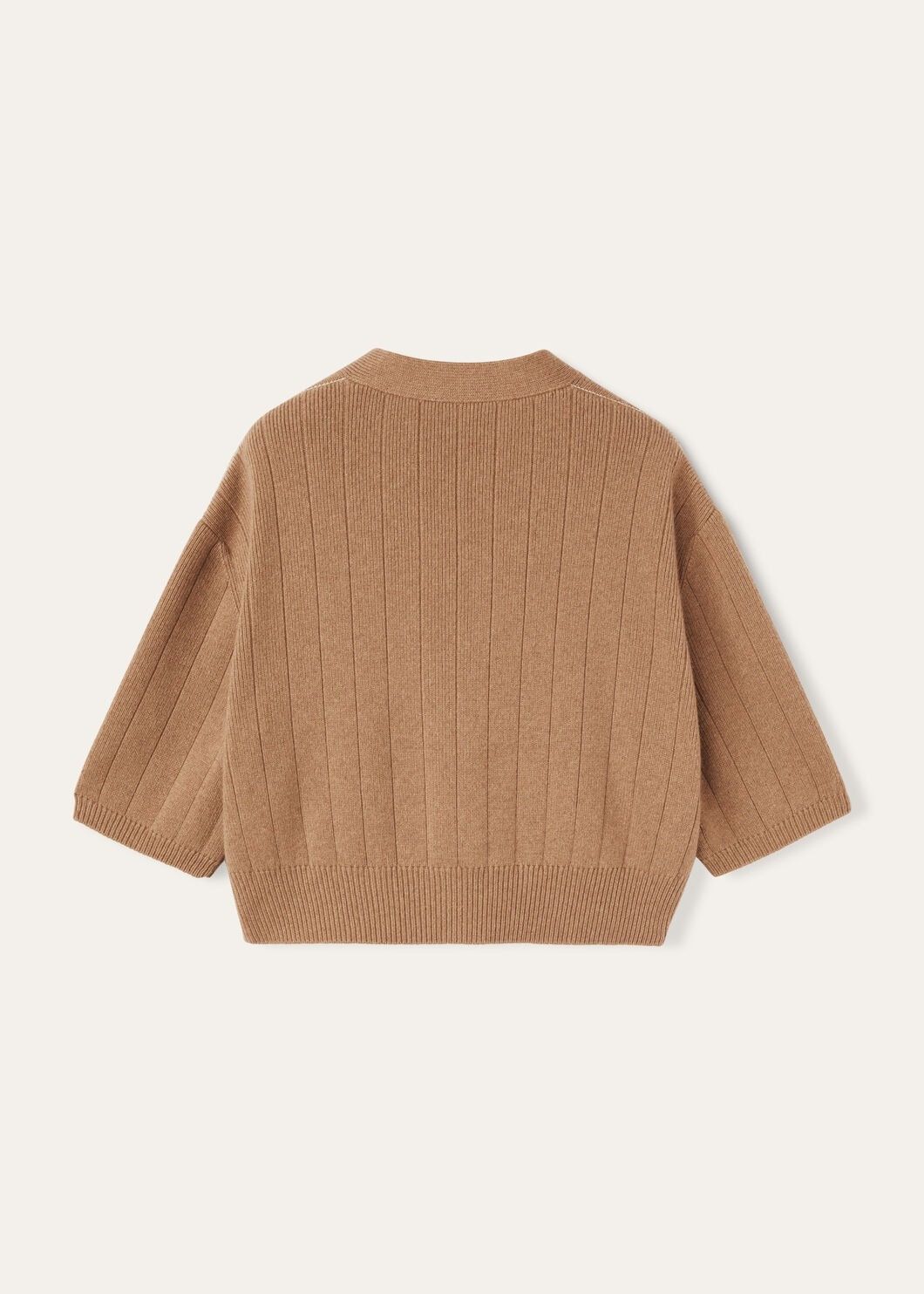 Loro Piana o1srvl11e0725 FAO4273 Baby Cashmere Ribbed Cardigan in Brown Size M / US 6-8 / IT 42-44 - 5 Thumbnail