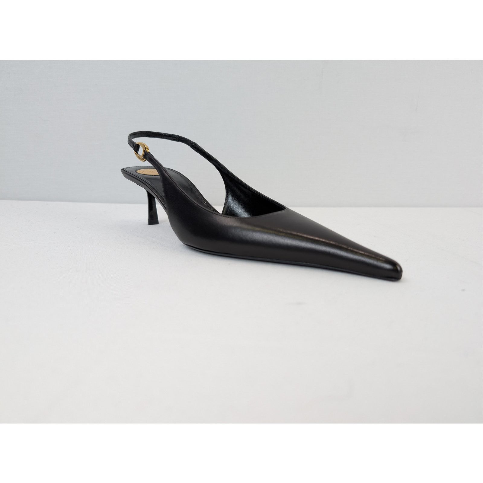 Saint Laurent Paris o1rshd1 Vendome 50 leather slingback pumps Sandal in black Size US 9.5 / IT 39.5 - 2 Thumbnail