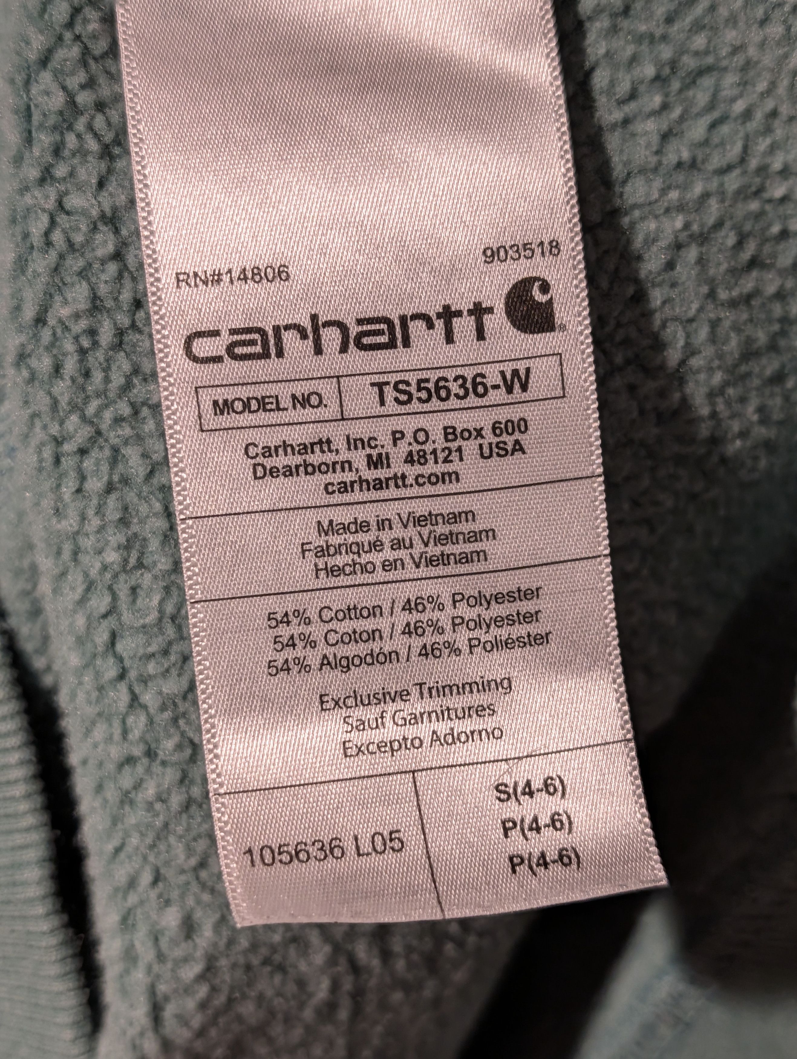 Carhartt Carhartt Rain Defender Hoodie Womens Teal Water Repellent Size S / US 4 / IT 40 - 7 Thumbnail