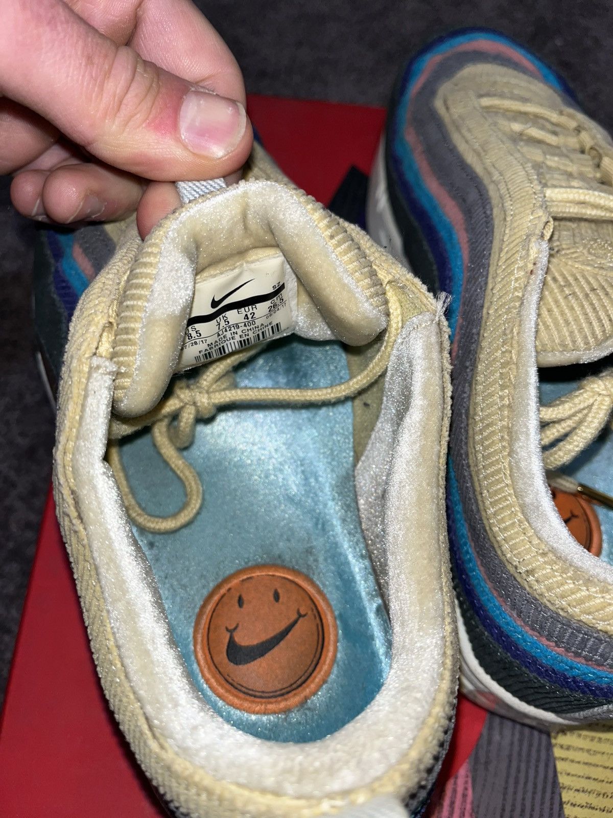 Nike Sean Wotherspoon 97/1 PRE RELEASE PAIR Size US 8.5 / EU 41-42 - 6 Thumbnail