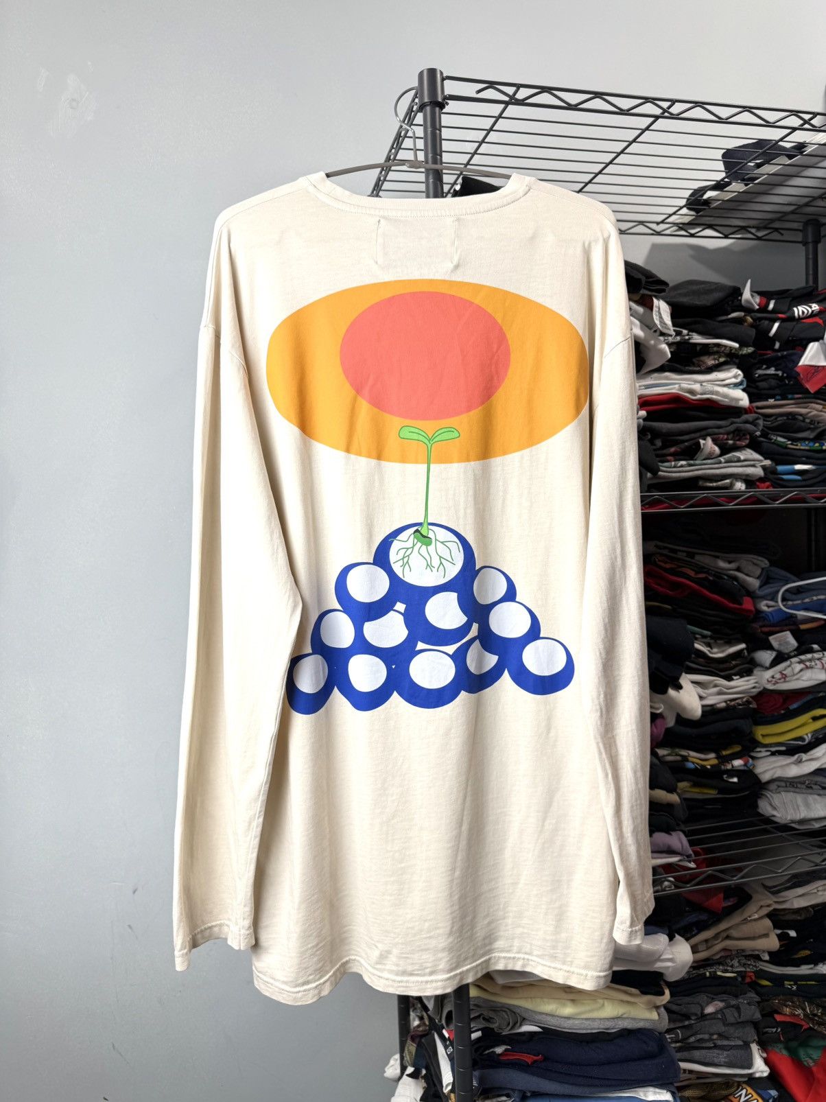 Henrik Vibskov Henrik Vibskov Printed Longsleeve T Shirt Designer Size US M / EU 48-50 / 2 - 1 Thumbnail
