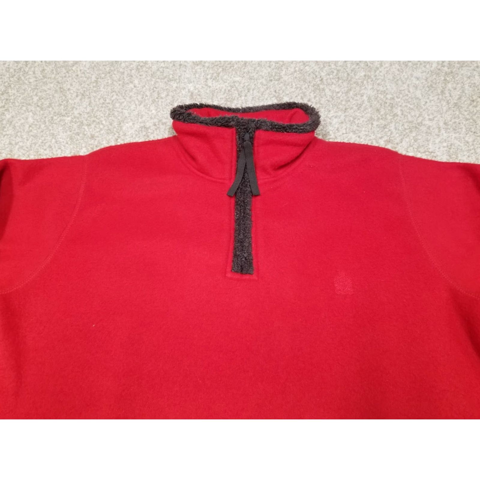 Bugle Boy VINTAGE Bugle Boy Snow Fleece Sweater Mens Small Red Pullover 1/4 Zip Christmas Holiday Shirts Mens Red 1/4 Zip Embroidered Logo Regular Knit Size US S / EU 44-46 / 1 - 2 Thumbnail