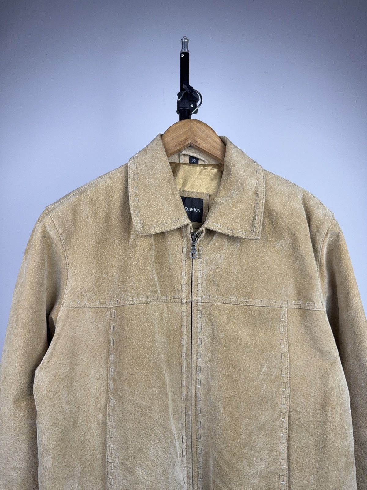 Vintage Vintage 90s Avant Garde Leather Biker MOTO Y2K Jacket Size US M / EU 48-50 / 2 - 2 Thumbnail