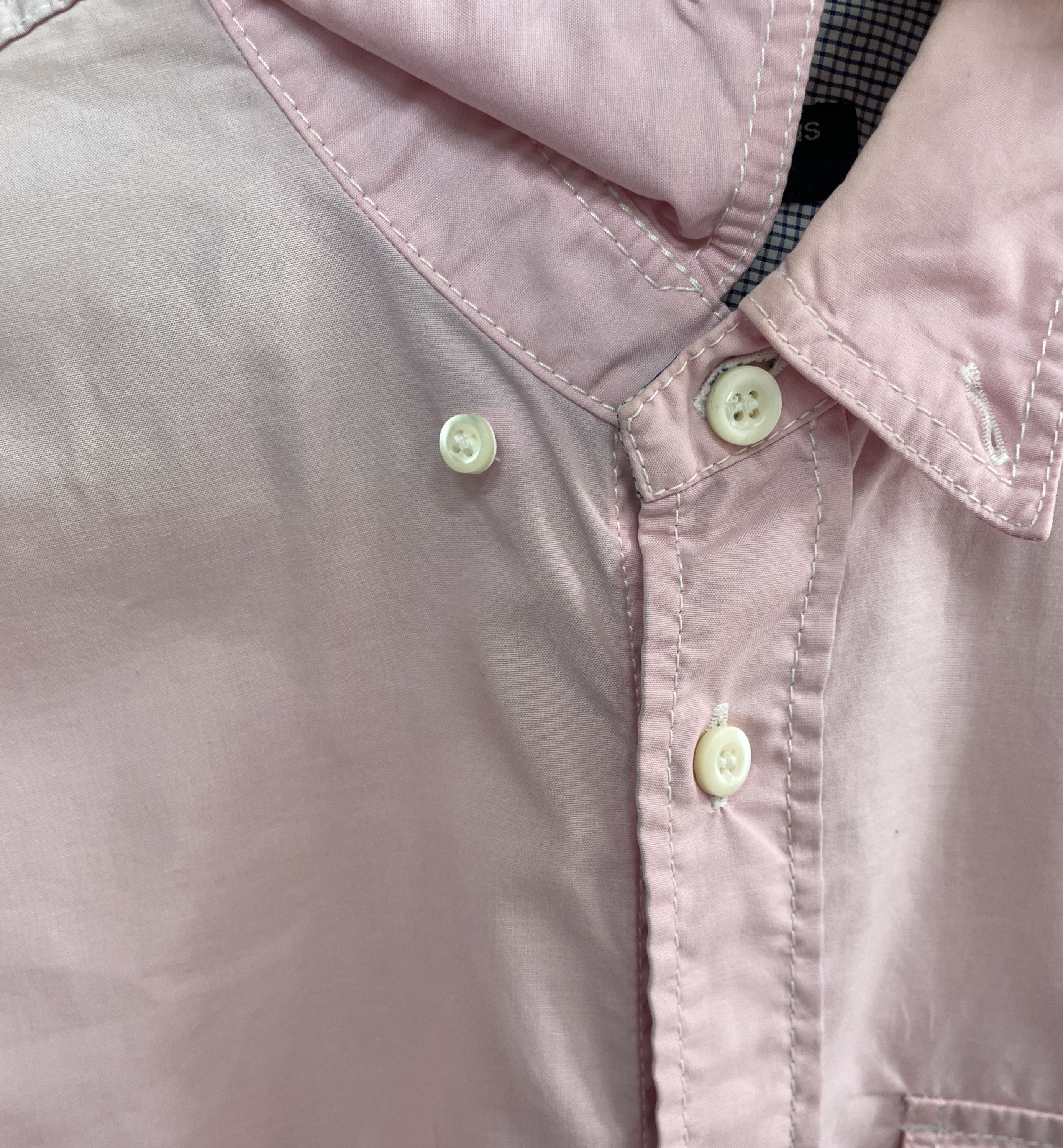 Comme des Garcons CDGH Light Pink Shirt with Thomas Mason Fabric Size US M / EU 48-50 / 2 - 5 Thumbnail