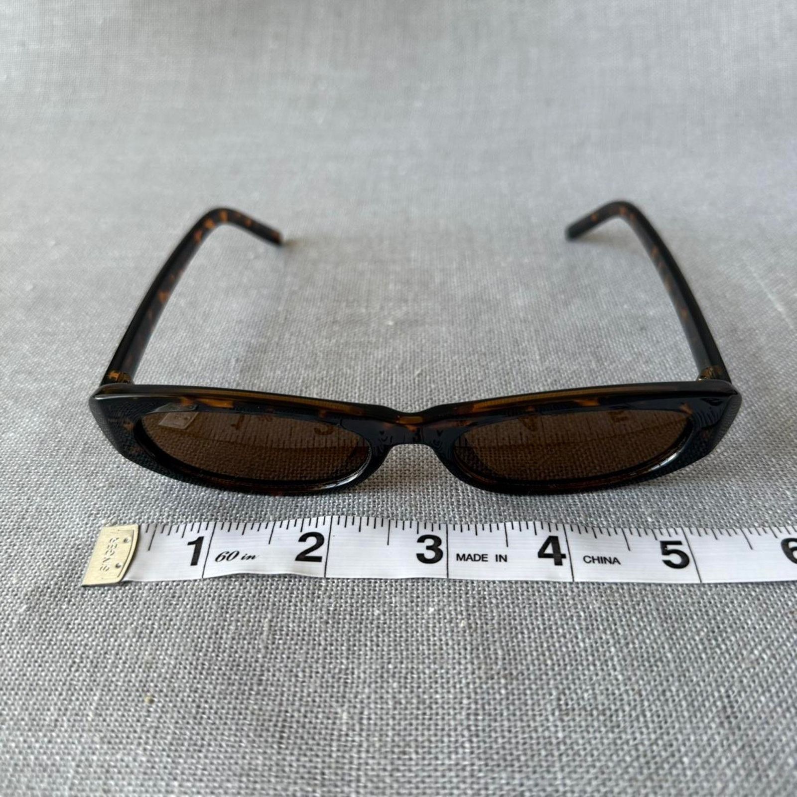 Other Skinny thin tortoise frame sunglasses MENS Size ONE SIZE - 6 Thumbnail