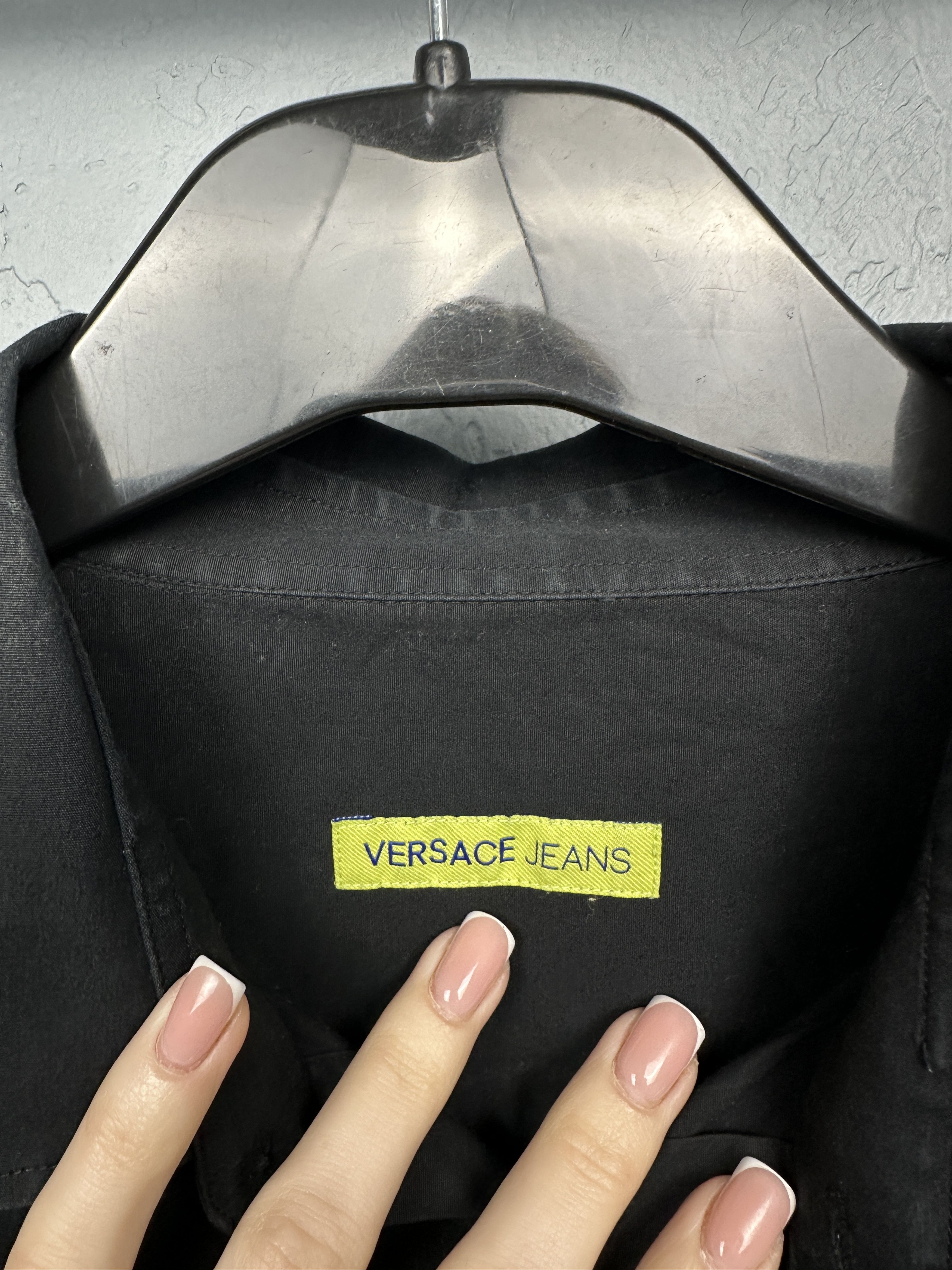 Versace × Versace Jeans Couture Versace Jeans Couture Mens Long Sleeve Black Shirt Size US L / EU 52-54 / 3 - 4 Thumbnail