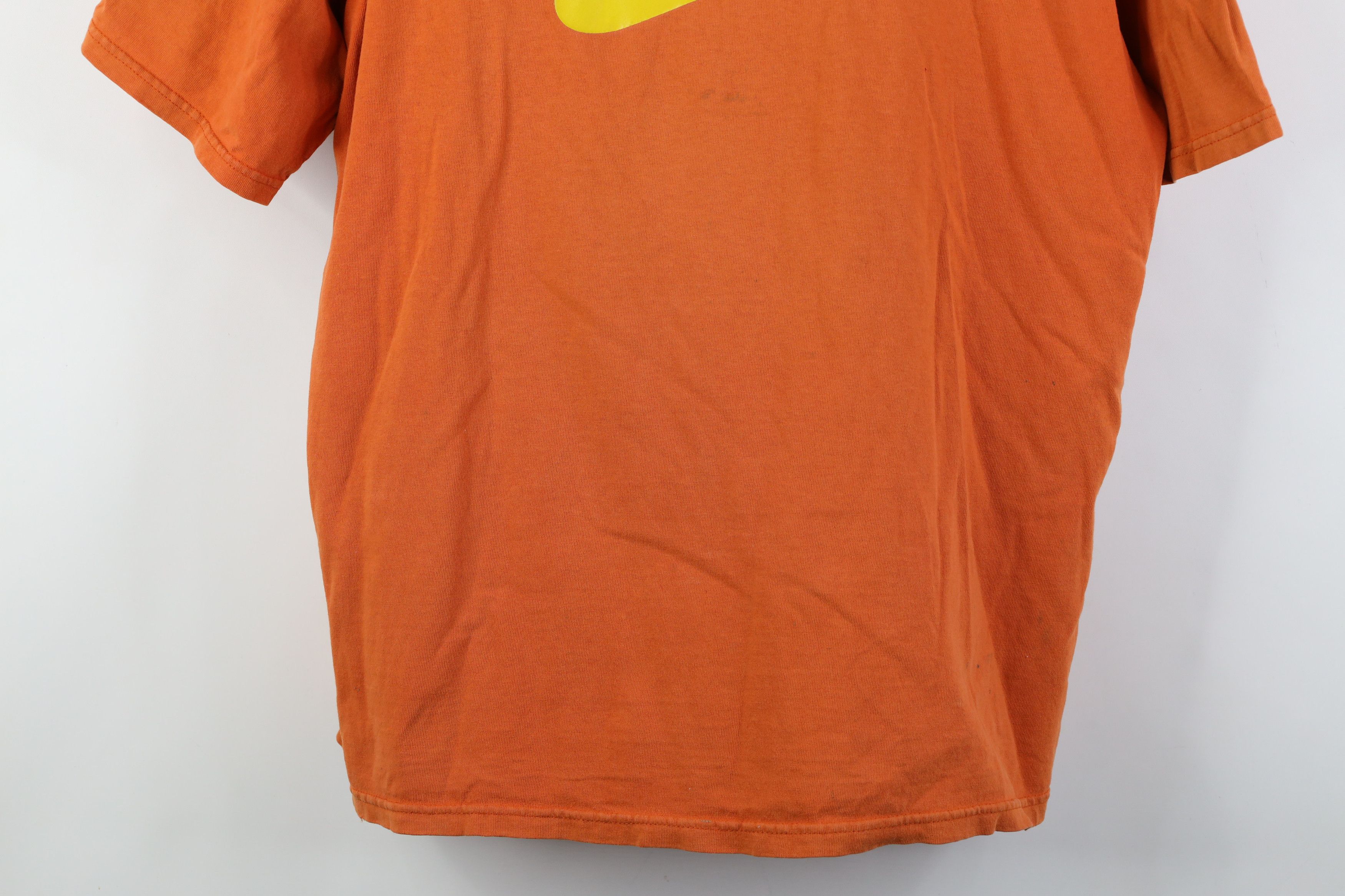 Nike Vintage 90s Y2K Nike Scott Big Center Swoosh T-Shirt Orange Size US XL / EU 56 / 4 - 3 Thumbnail