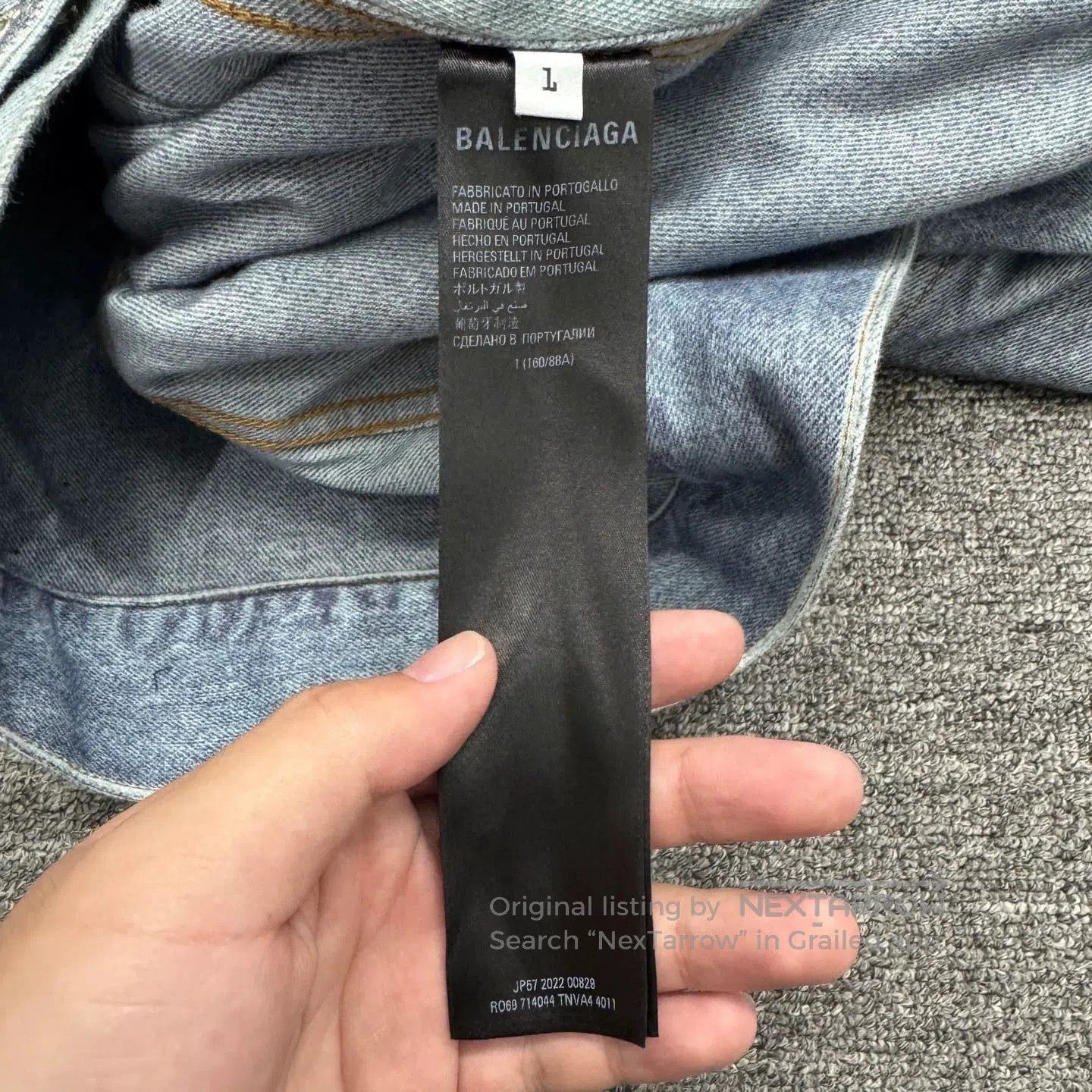 Balenciaga Balenciaga Washed Distressed Denim Jacket. Size US L / EU 52-54 / 3 - 3 Thumbnail