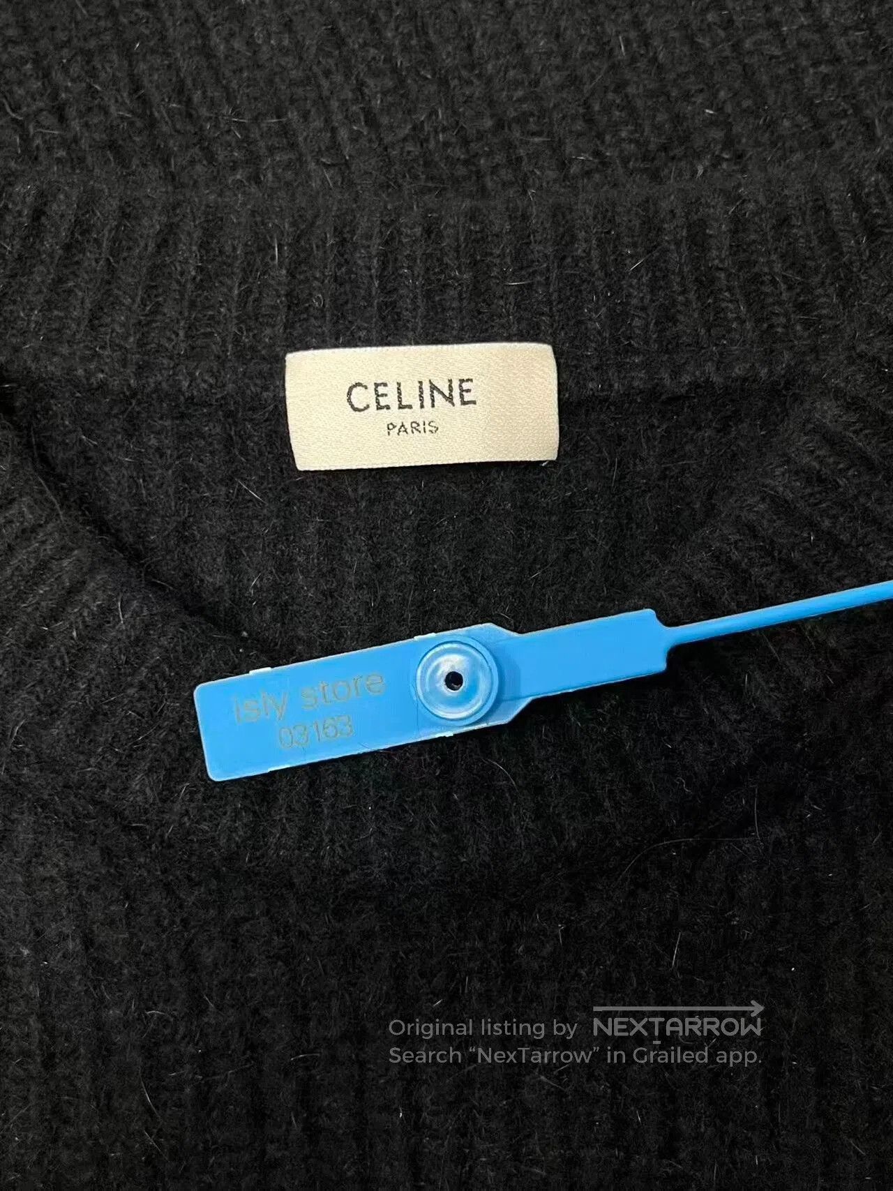 Celine classic embroidered crew neck wool sweater. Size US XS / EU 42 / 0 - 4 Thumbnail