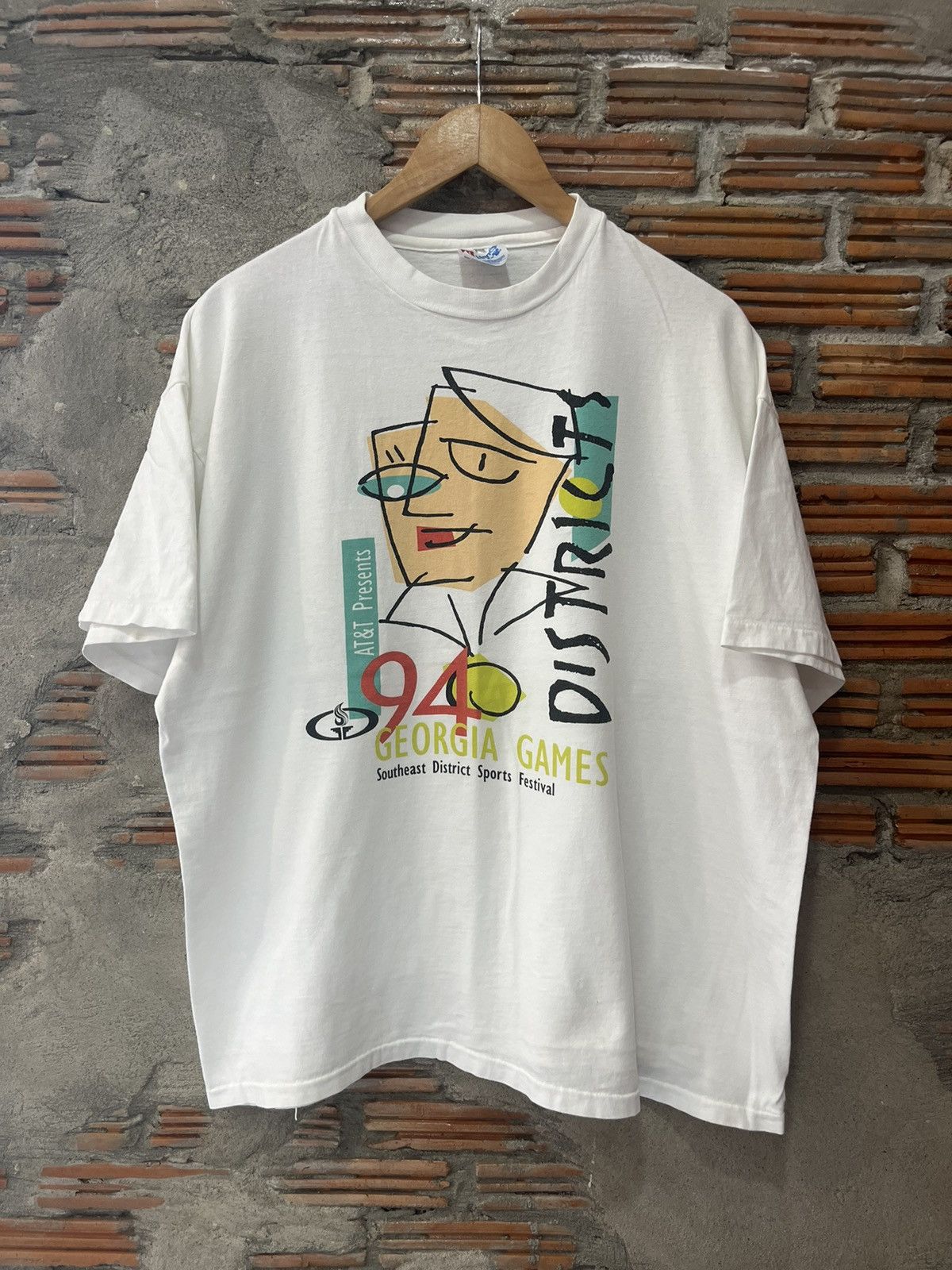 Arts & Science Vintage AT&T Presents DISTRICTS 94’s Georgia Games IT Tshirt Size US XL / EU 56 / 4 - 2 Thumbnail