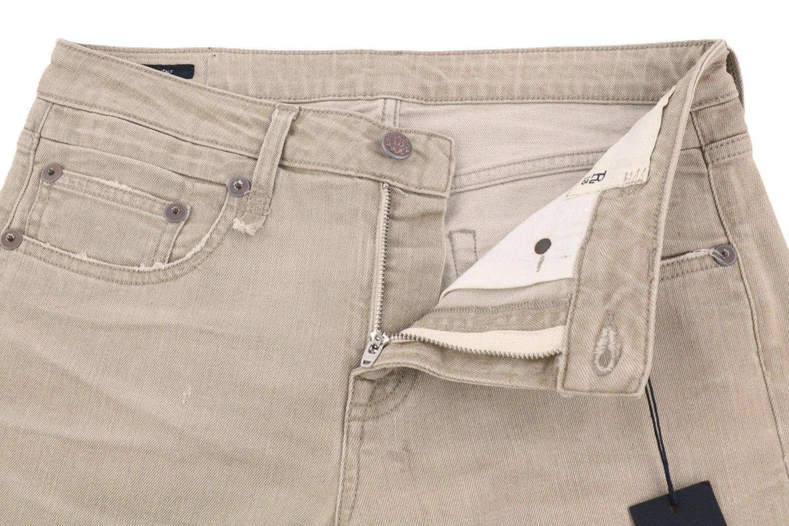 R13 BOY STRAIGHT 27 Sand Stretch Ankle Cropped Brown 85784 Size 27" / US 4 / IT 40 - 5 Thumbnail