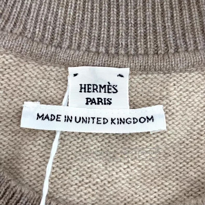 Hermes Hermes Color-blocked cashmere intarsia round neck long sle Size S / US 4 / IT 40 - 5 Thumbnail