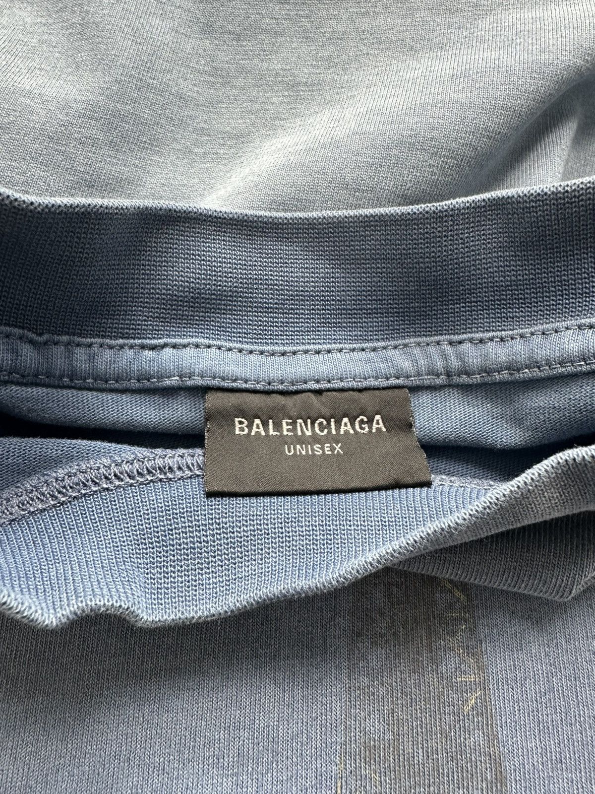 Balenciaga Balenciaga „Paris Moon“ shirt faded blue Sz1 NEW Size US S / EU 44-46 / 1 - 5 Thumbnail