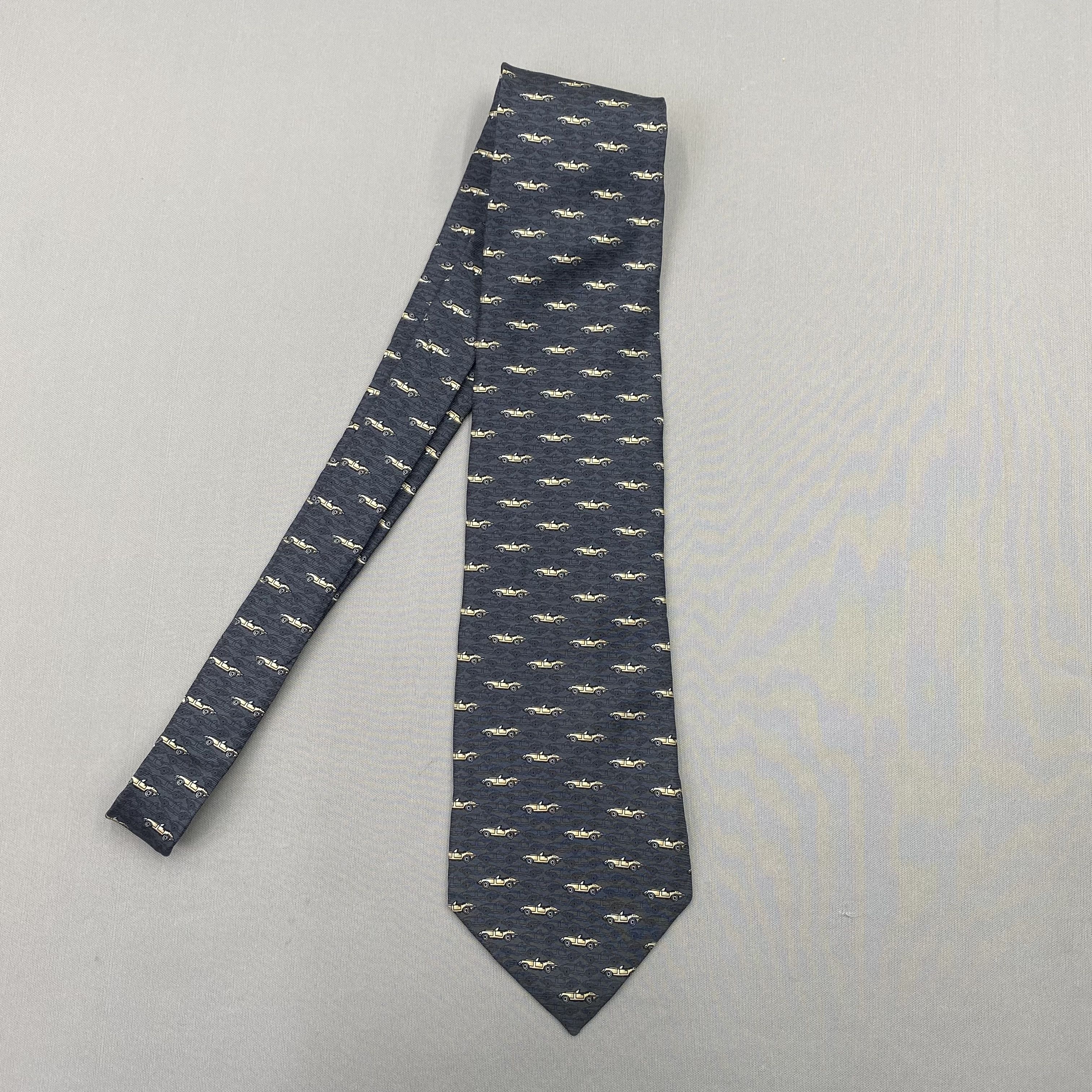 Carven Vintage Carven SILK Necktie Cravate Pure Silk Neck Tie Size ONE SIZE - 5 Thumbnail