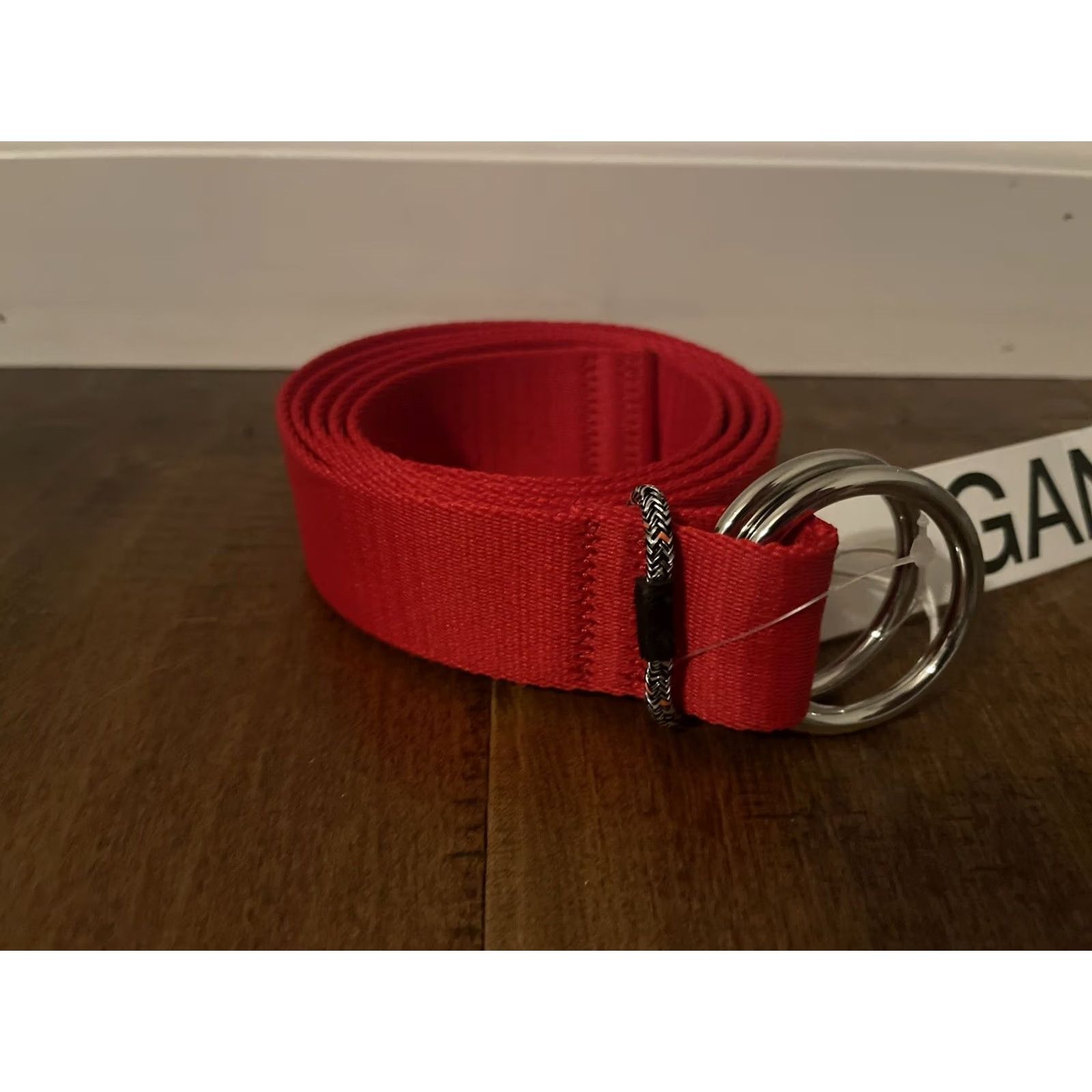 Ganni 1. Ganni Red Belt - 459 Lollipop - Womens Size S - New Size ONE SIZE - 3 Thumbnail