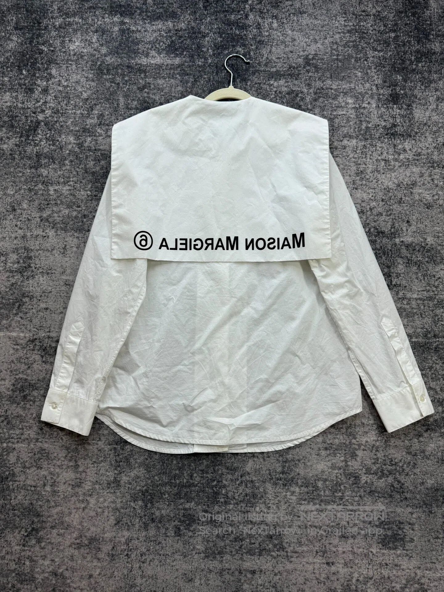 Maison Margiela Maison Margiela White Sailor Collar Shirt| Size S / US 4 / IT 40 - 1 Thumbnail