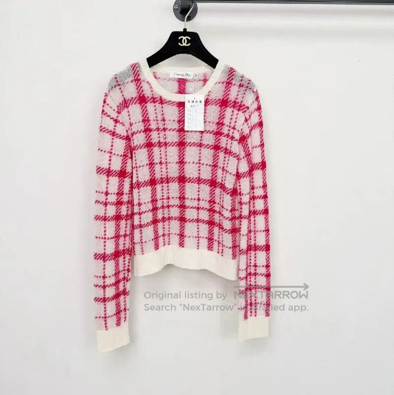 Dior Dior Pink Wool Long Sleeve Sweater . Size S / US 4 / IT 40 - 1 Thumbnail