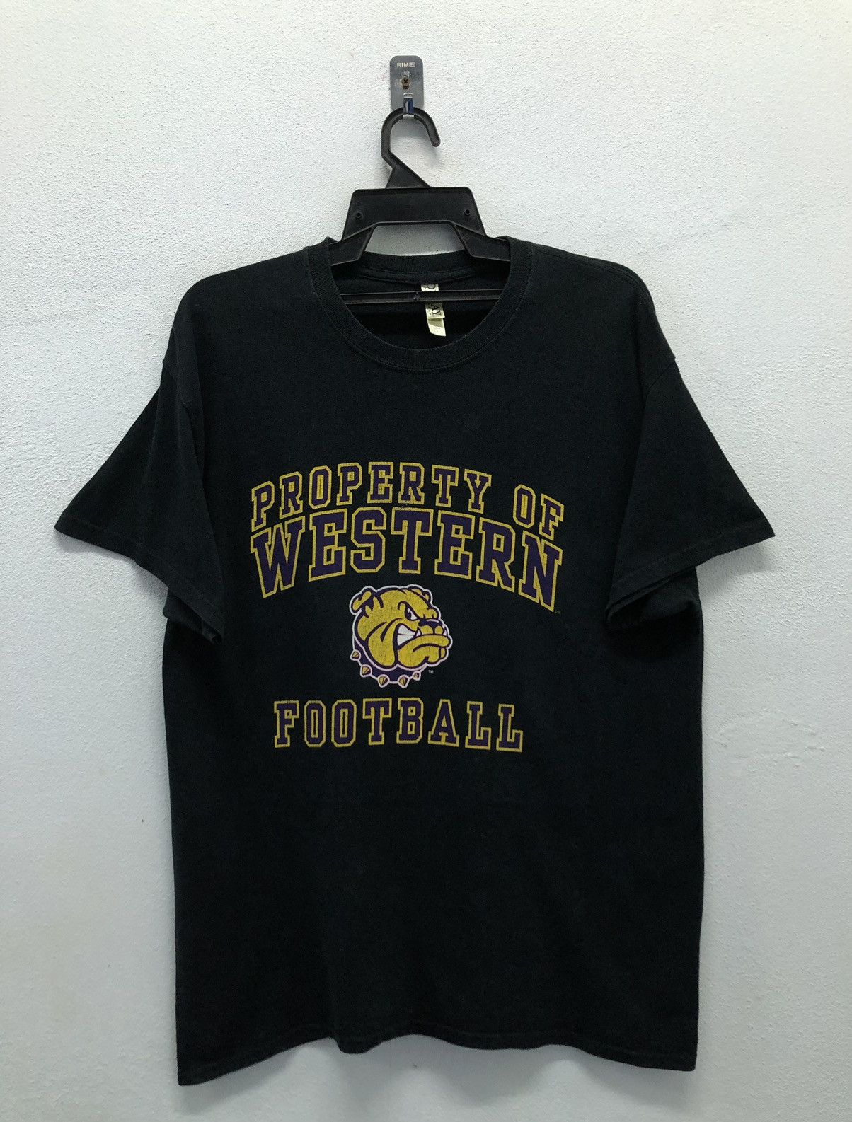 Vintage Vintage Ouray Sportswear Property Of Western Football TShirt Size US L / EU 52-54 / 3 - 1 Thumbnail