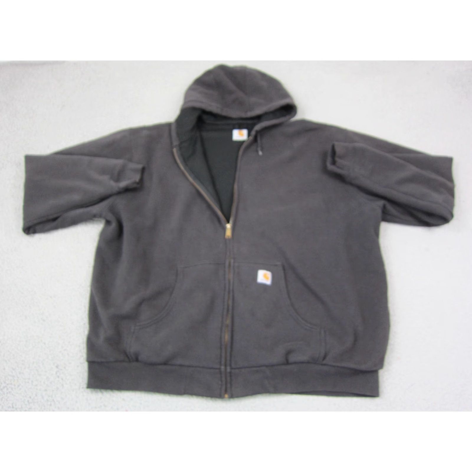 Carhartt Carhartt Hoodie Mens 3XLT Black Full Zip Lined Hooded Logo Vintage No Size US XXL / EU 58 / 5 - 2 Thumbnail