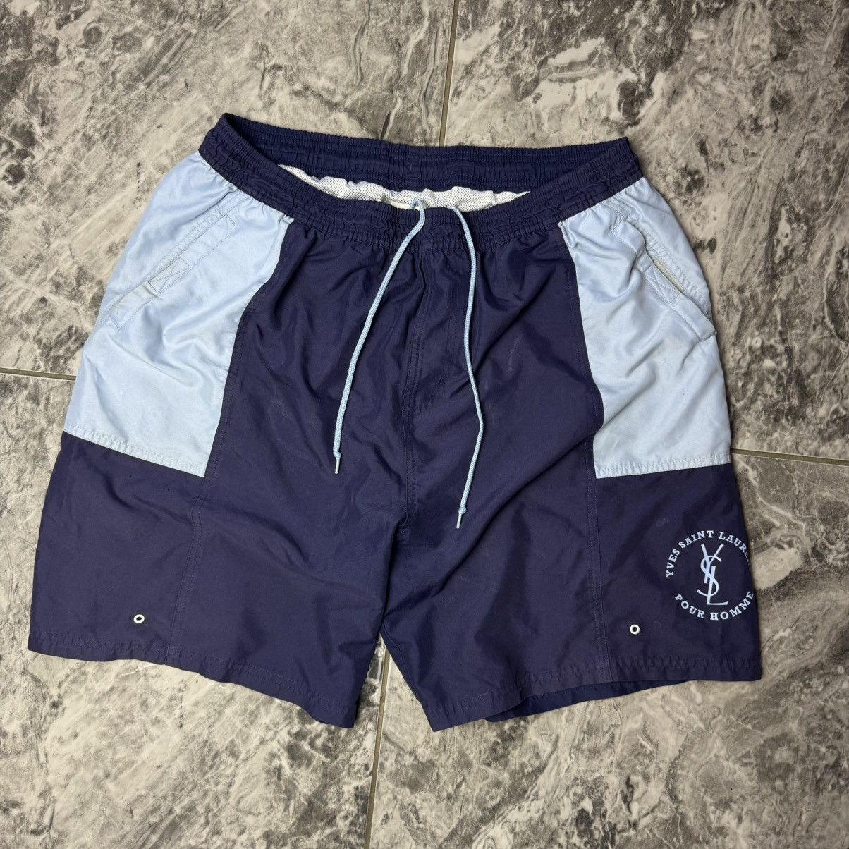 Vintage × Yves Saint Laurent Vintage Yves Saint Laurent Pour Homme Shorts YSL Size US 34 / EU 50 - 1 Thumbnail
