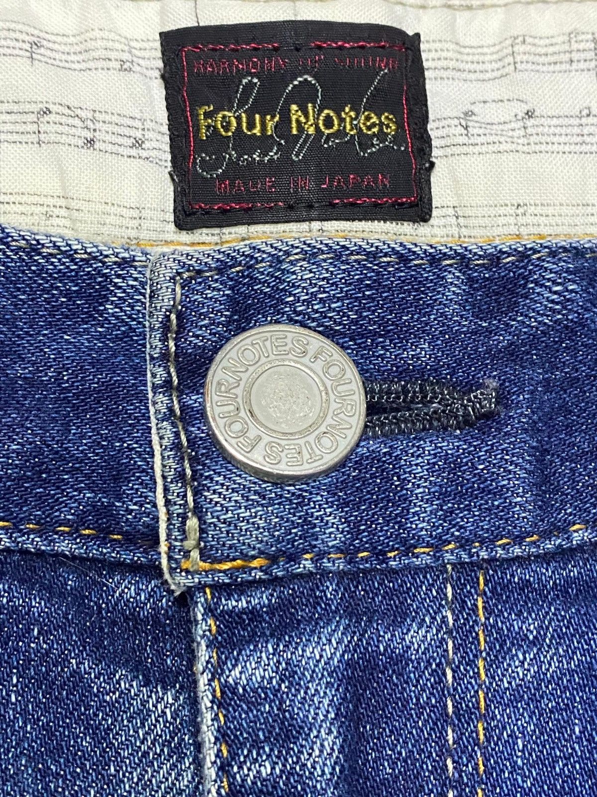 14th Addiction Style Japanese Brand Four Notes Flare Distressed Jeans Size US 31 - 10 Thumbnail