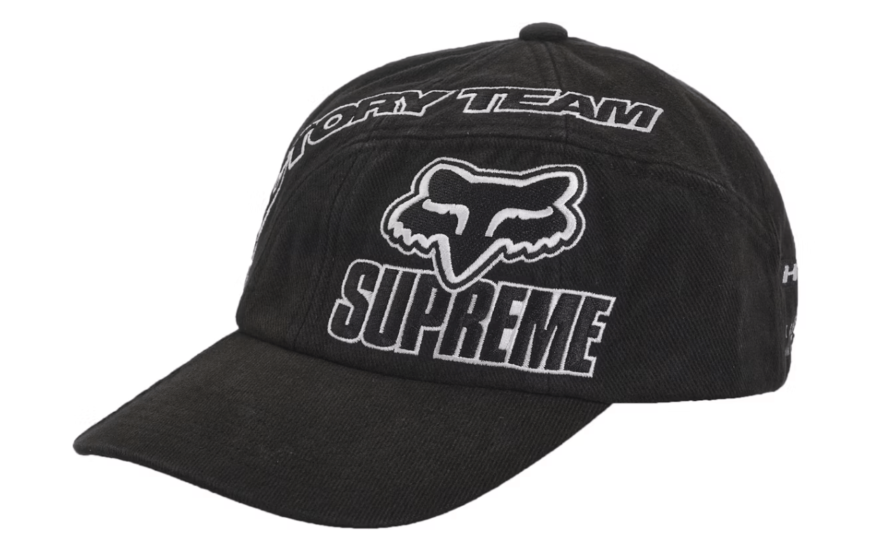 Supreme Supreme Fox Racing 6-Panel (FW25) Black Size Adjustable Size ONE SIZE - 1 Thumbnail