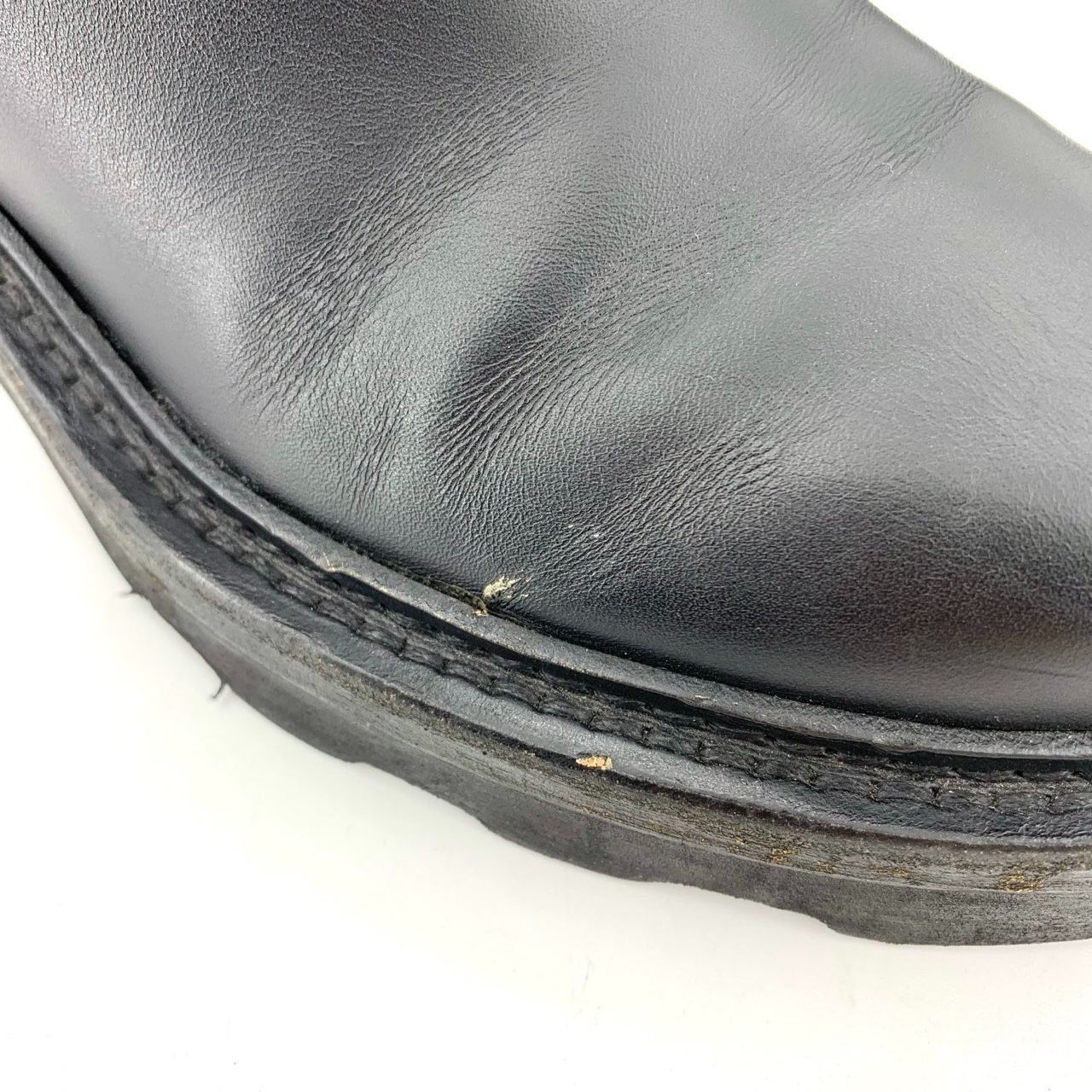 Louis Vuitton Louis Vuitton Black Leather Mid-Calf Boots 36.5 Thick Sole S Size US 6.5 / IT 36.5 - 2 Thumbnail
