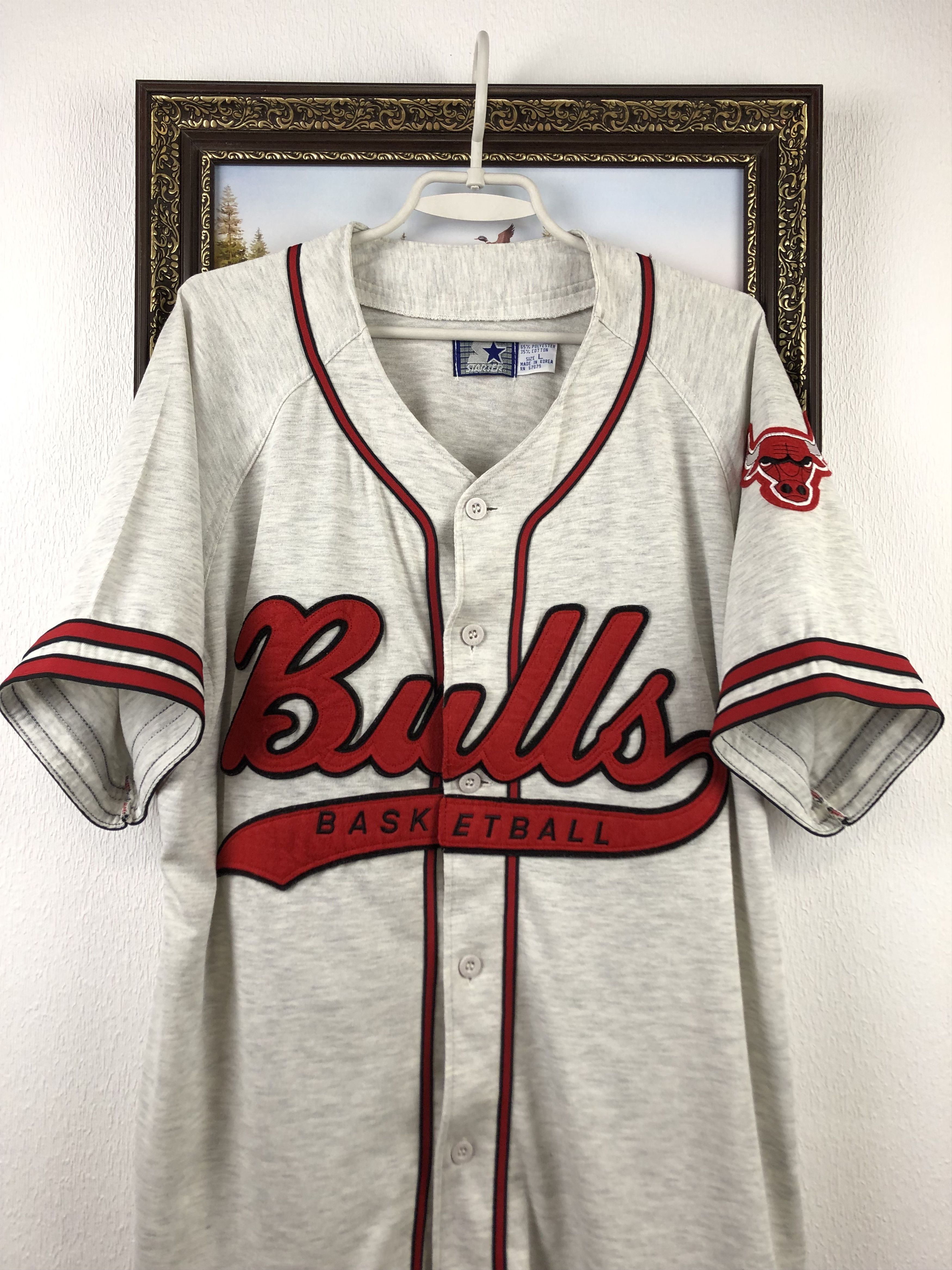 NBA Vintage NBA Chicago Bulls Baseball Jersey Stitched Shirt Size US L / EU 52-54 / 3 - 2 Thumbnail