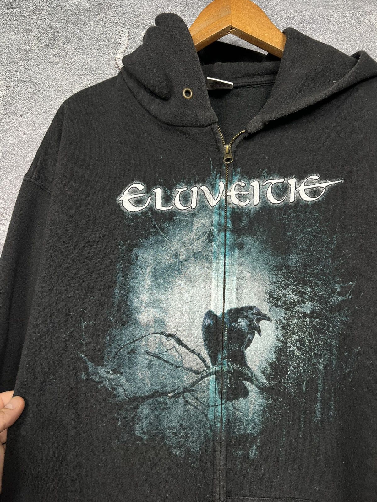 Band Tees Vintage Eluveicig Faded Band Zip Hoodie Size Xl Size US XL / EU 56 / 4 - 8 Thumbnail