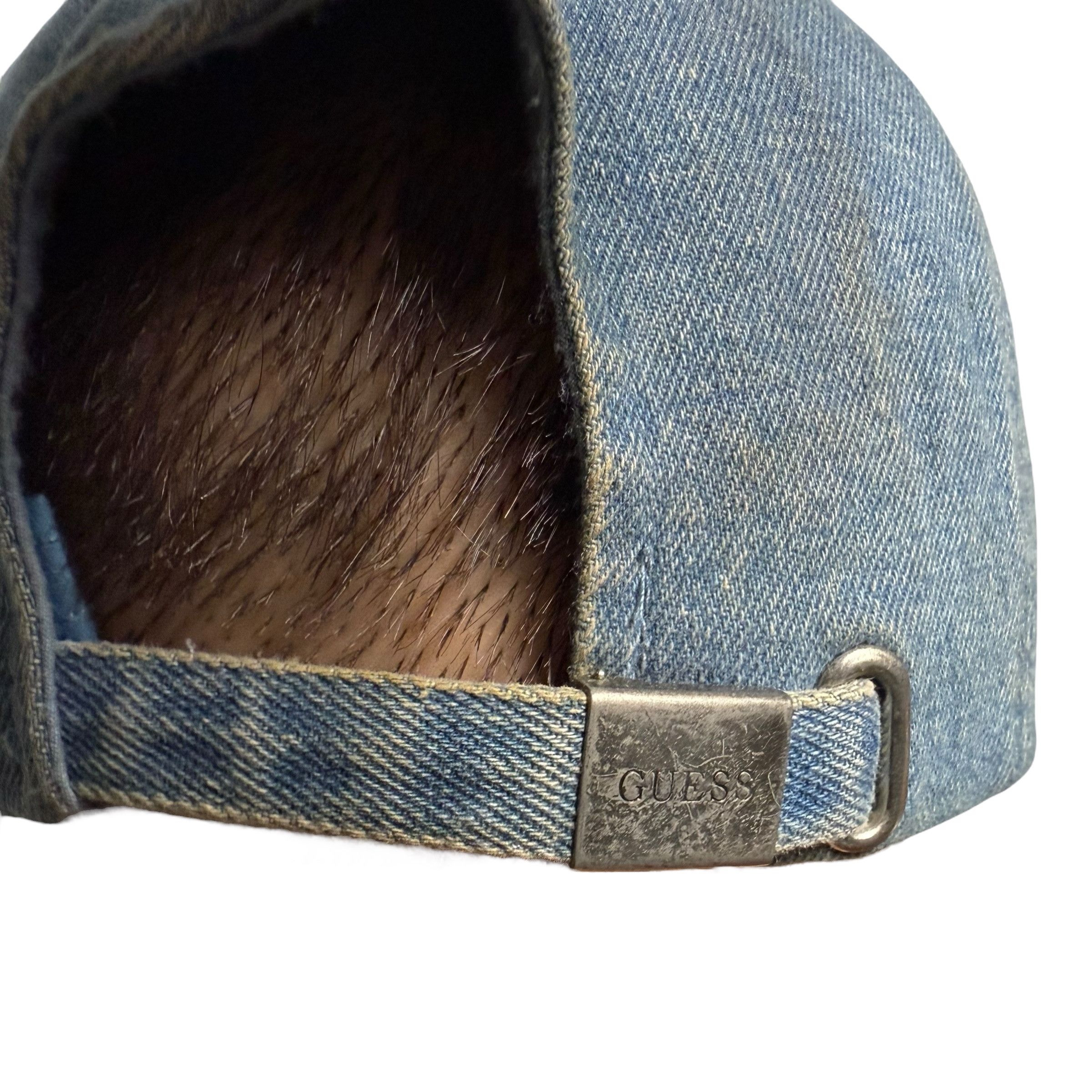 Guess 🔥RARE🔥Vintage Guess Denim Adjustable Cap Size ONE SIZE - 6 Thumbnail