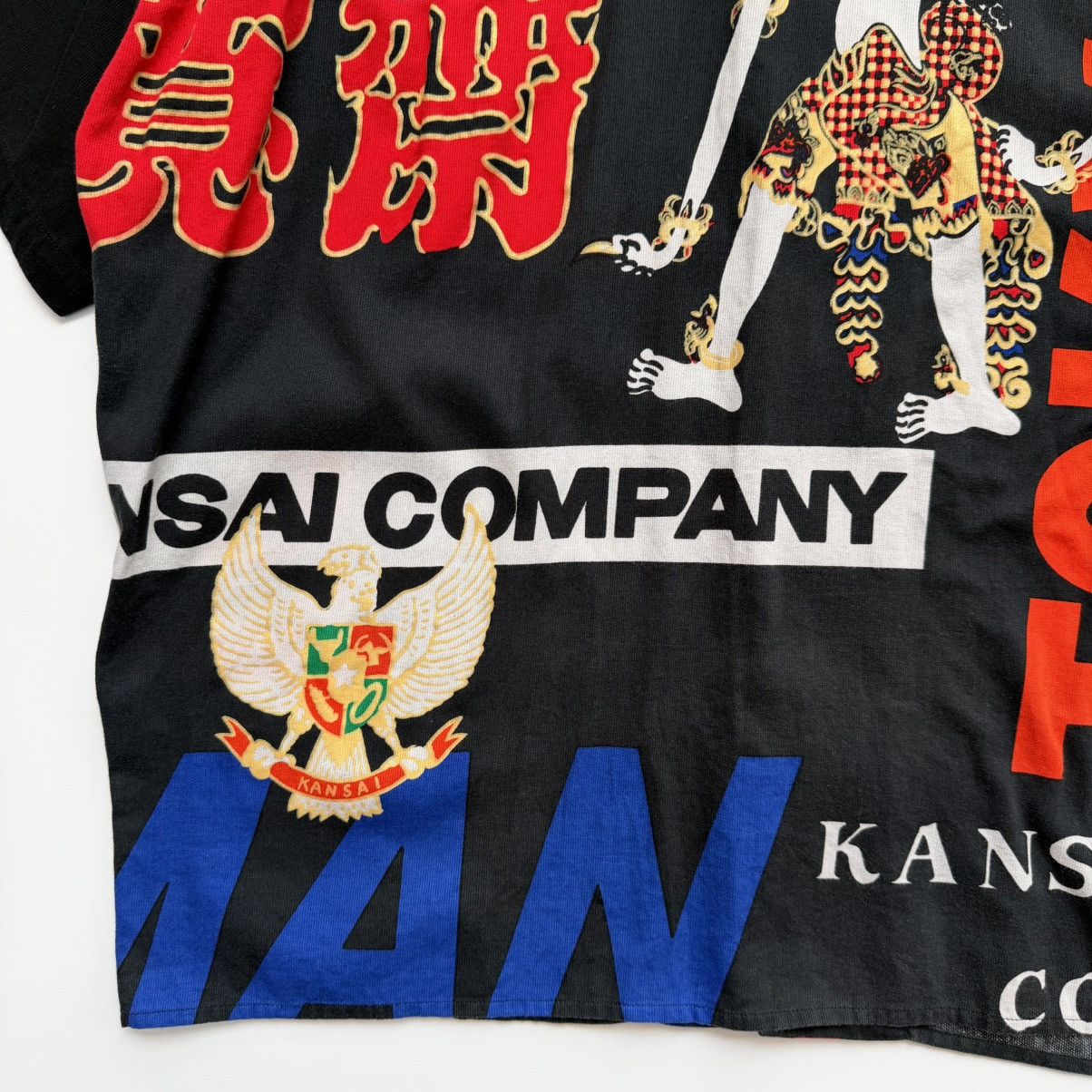 Kansai Yamamoto 1990s Kansai Man Urban Myth Graphic Open Collar Shirt Size US L / EU 52-54 / 3 - 8 Thumbnail