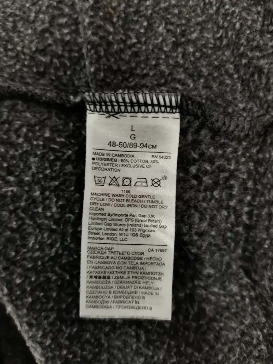 Gap Vintage GAP Big Logo Hoodie Size US L / EU 52-54 / 3 - 3 Thumbnail