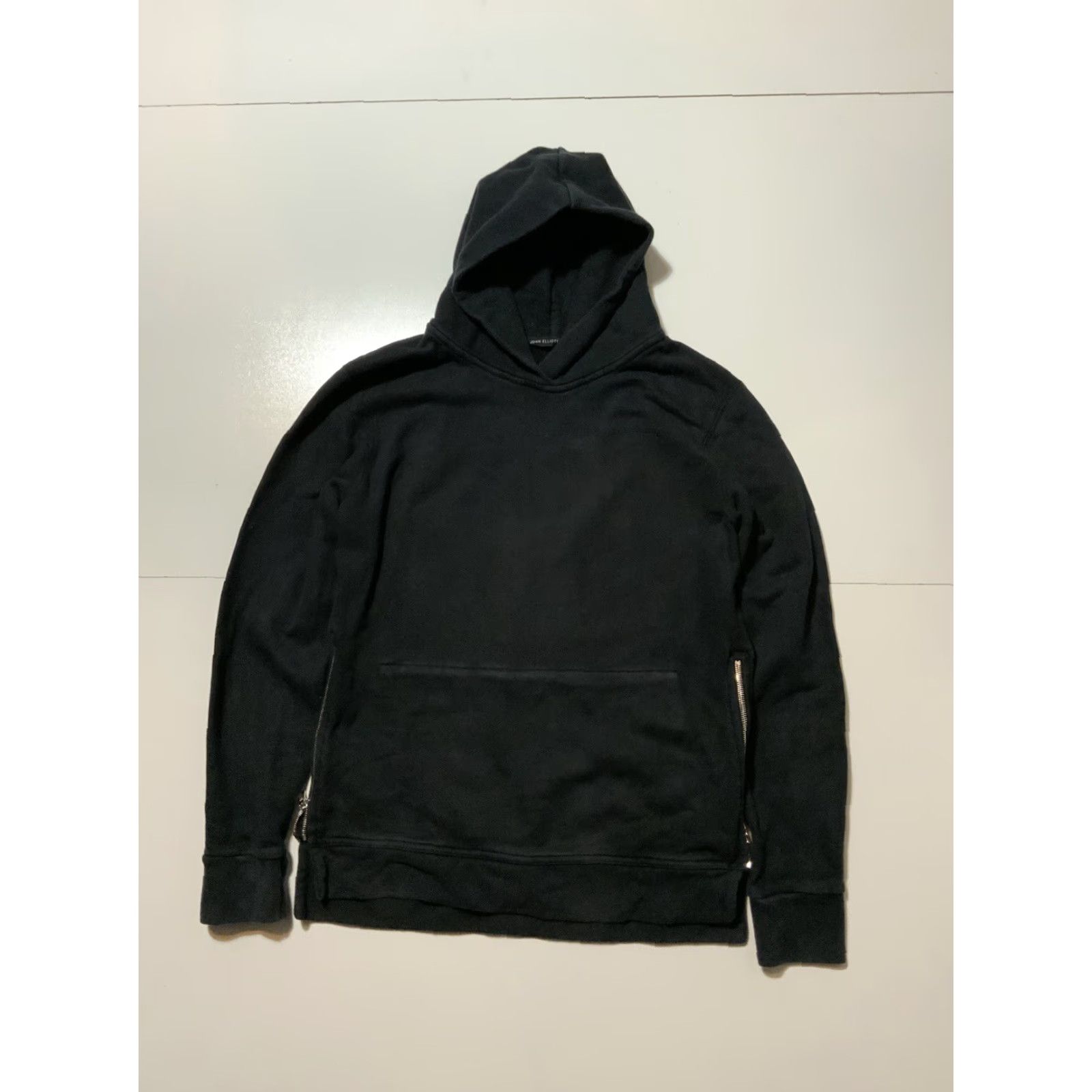 John Elliott John Elliott Black Slim Fit Terry Villain Side Zip Pullover Hoodie Sz. 3 Mens Size US S / EU 44-46 / 1 - 2 Thumbnail