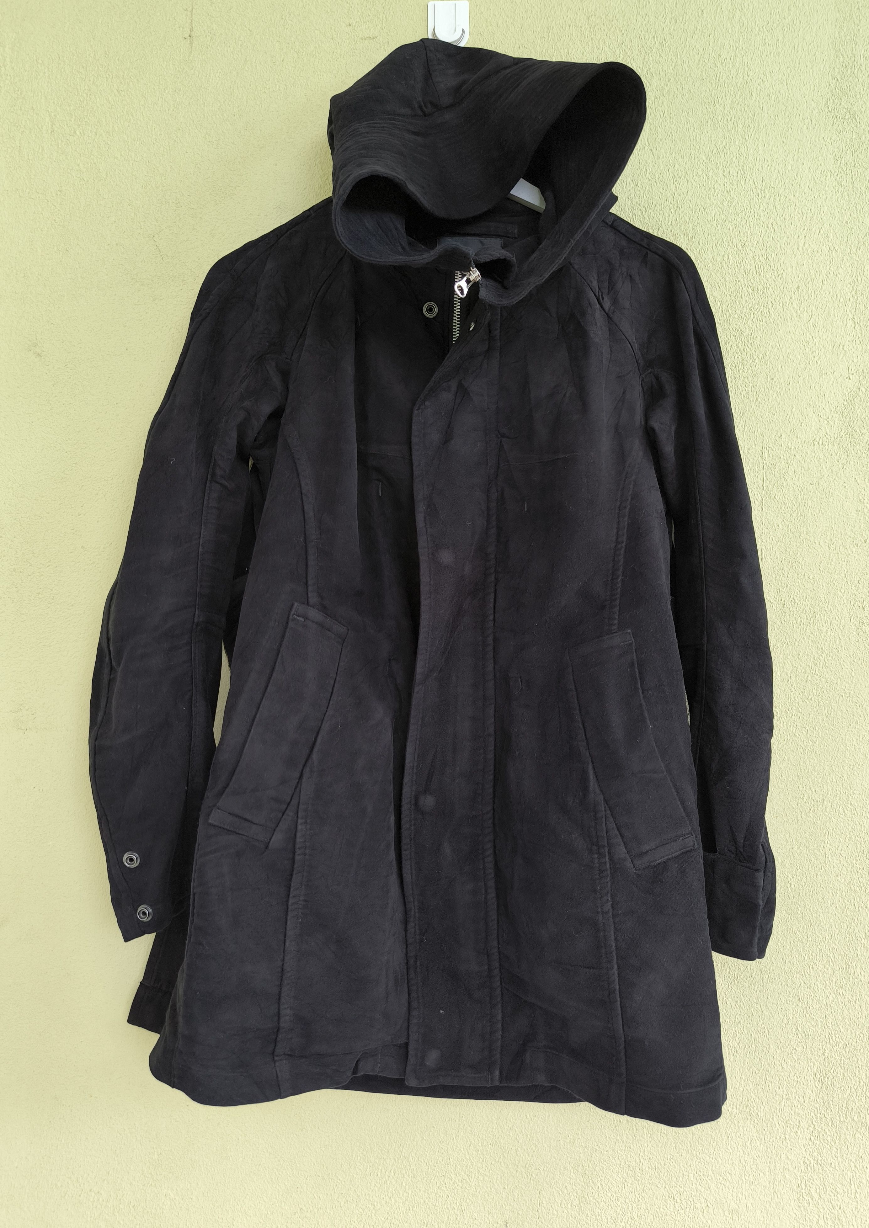 ZUCCA capsule hoodie velvet parka