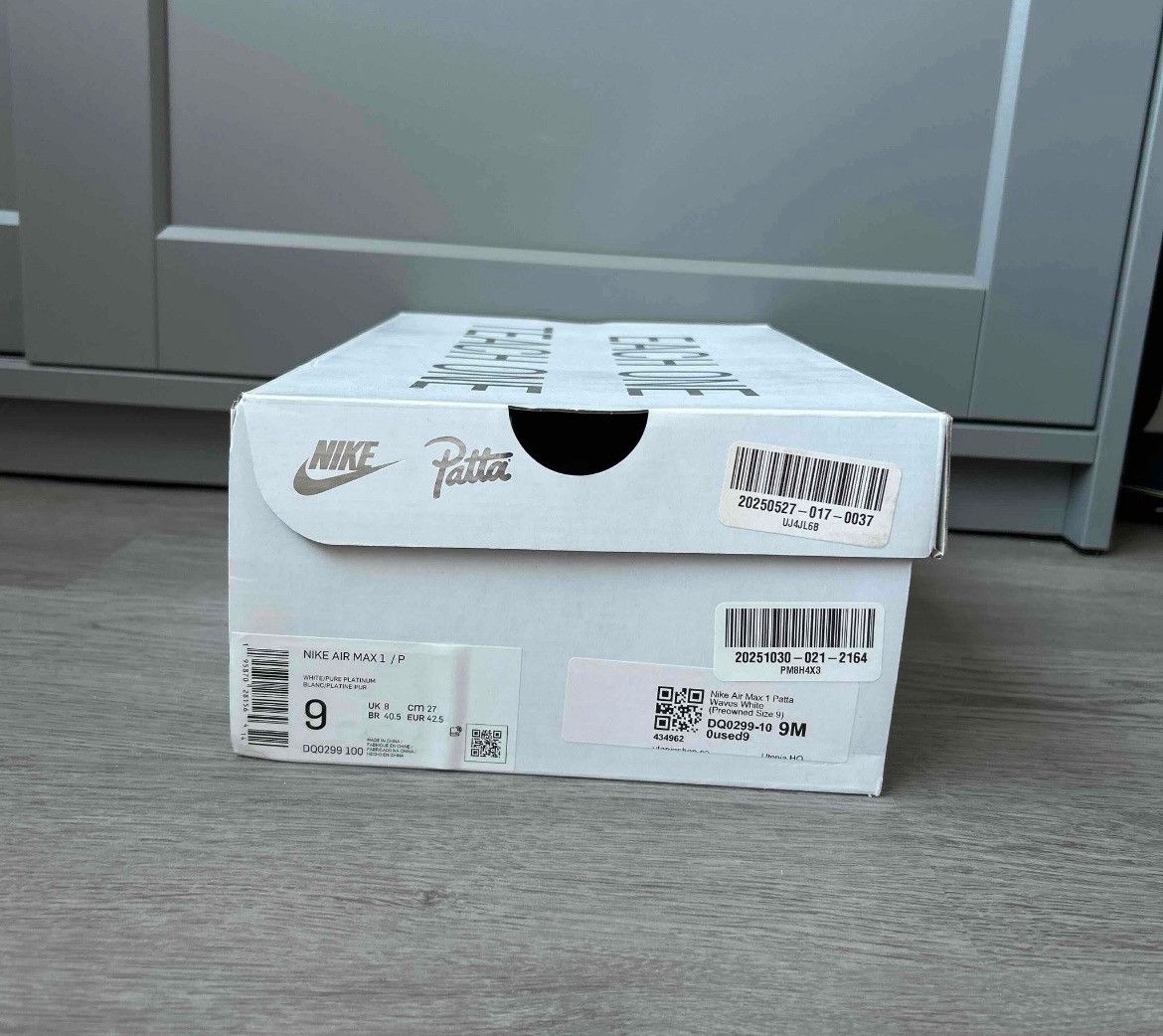 Nike × Patta Size 9 - Nike Patta Air Max 1 Waves White Pure Platinum Size US 9 / EU 42 - 7 Thumbnail