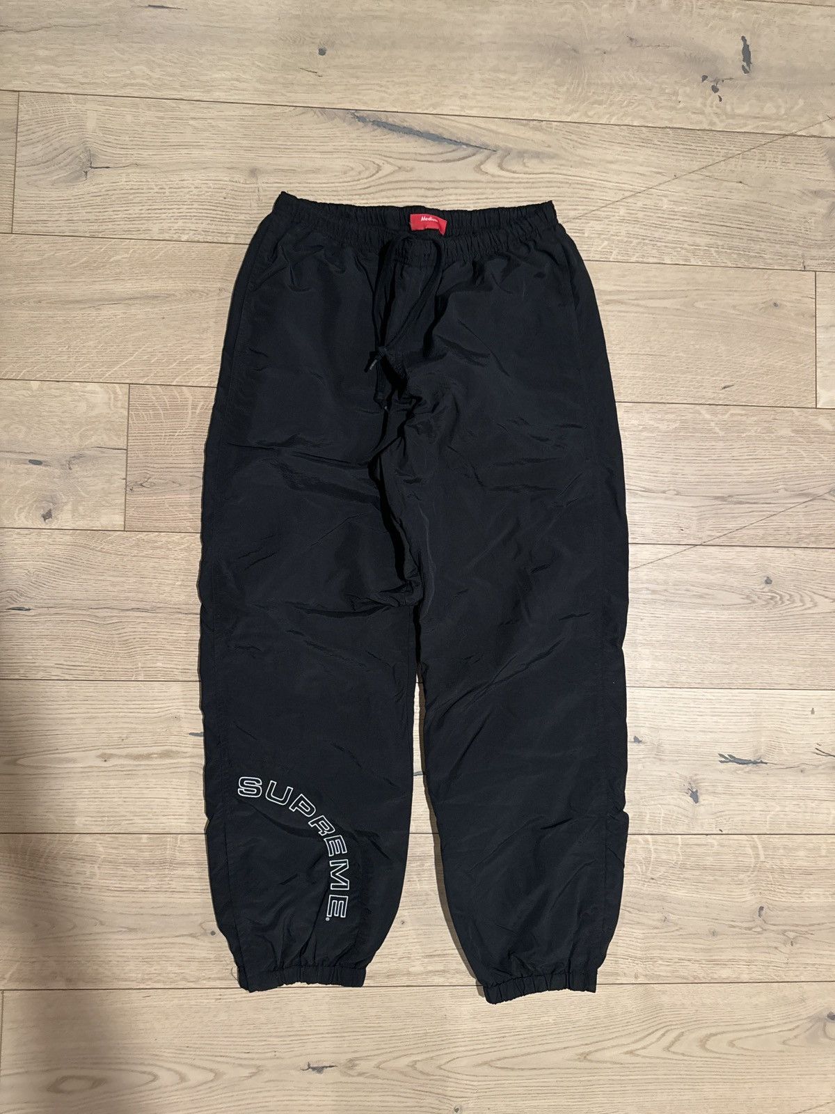 Supreme supreme corner arc track pants black ss18 | Grailed