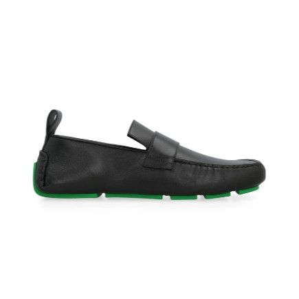 Bottega Veneta o1y0526 Leather Loafers in Black Size US 6 / EU 39 - 1 Thumbnail