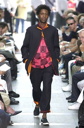 Comme des Garcons Homme Plus S/S 2001 Multicolor Striped Wool Blue Blazer Size US S / EU 44-46 / 1 - 2 Thumbnail