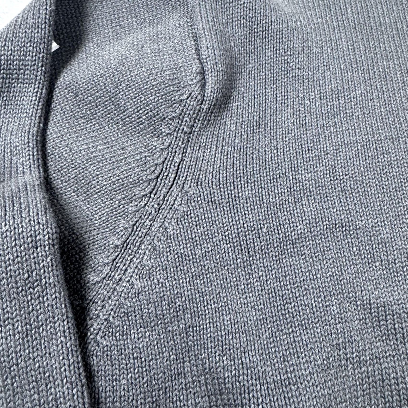 Vintage VINTAGE Gioberti Mens Sweater Knit Cable Mock Neck Three-Button Charcoal Gray L Pullover Shirt Size US L / EU 52-54 / 3 - 5 Thumbnail