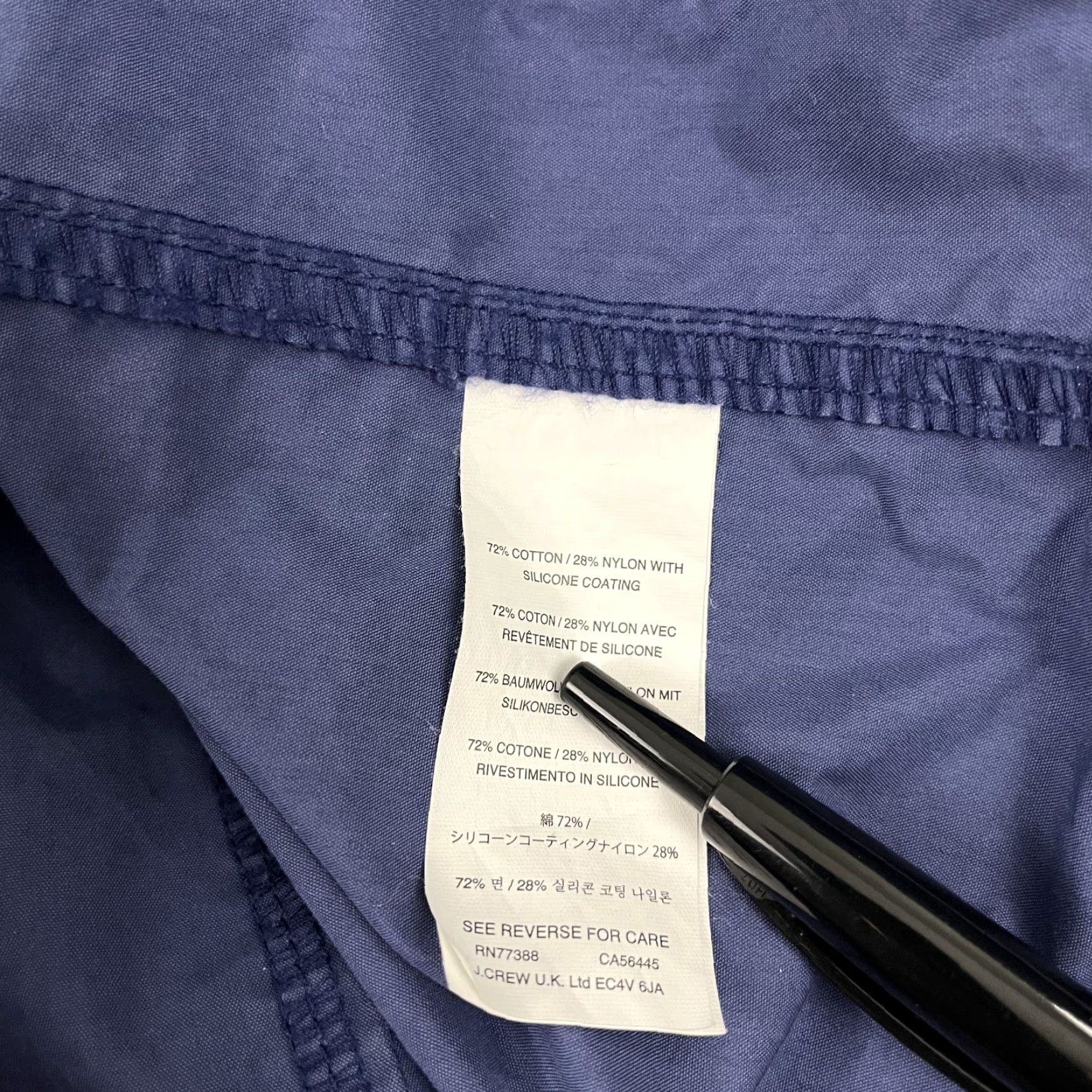 J.Crew VINTAGE J. Crew Downtown Jacket Womens M Blue Waxed Field Chore Military Cargo Y2K Size M / US 6-8 / IT 42-44 - 6 Thumbnail