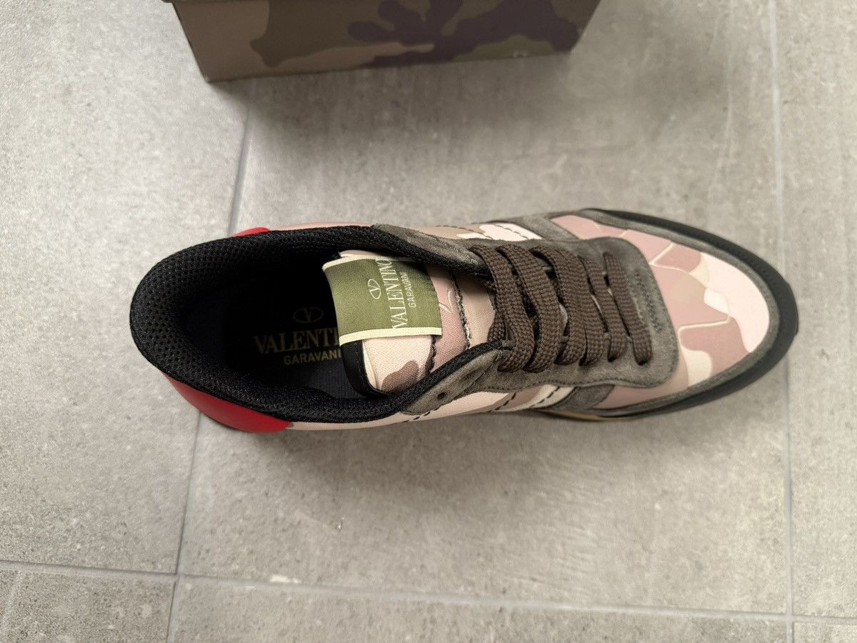 Valentino CAMOUFLAGE ROCKRUNNER SNEAKERS LEATHER & CANVAS Size US 11 / IT 41 - 3 Thumbnail