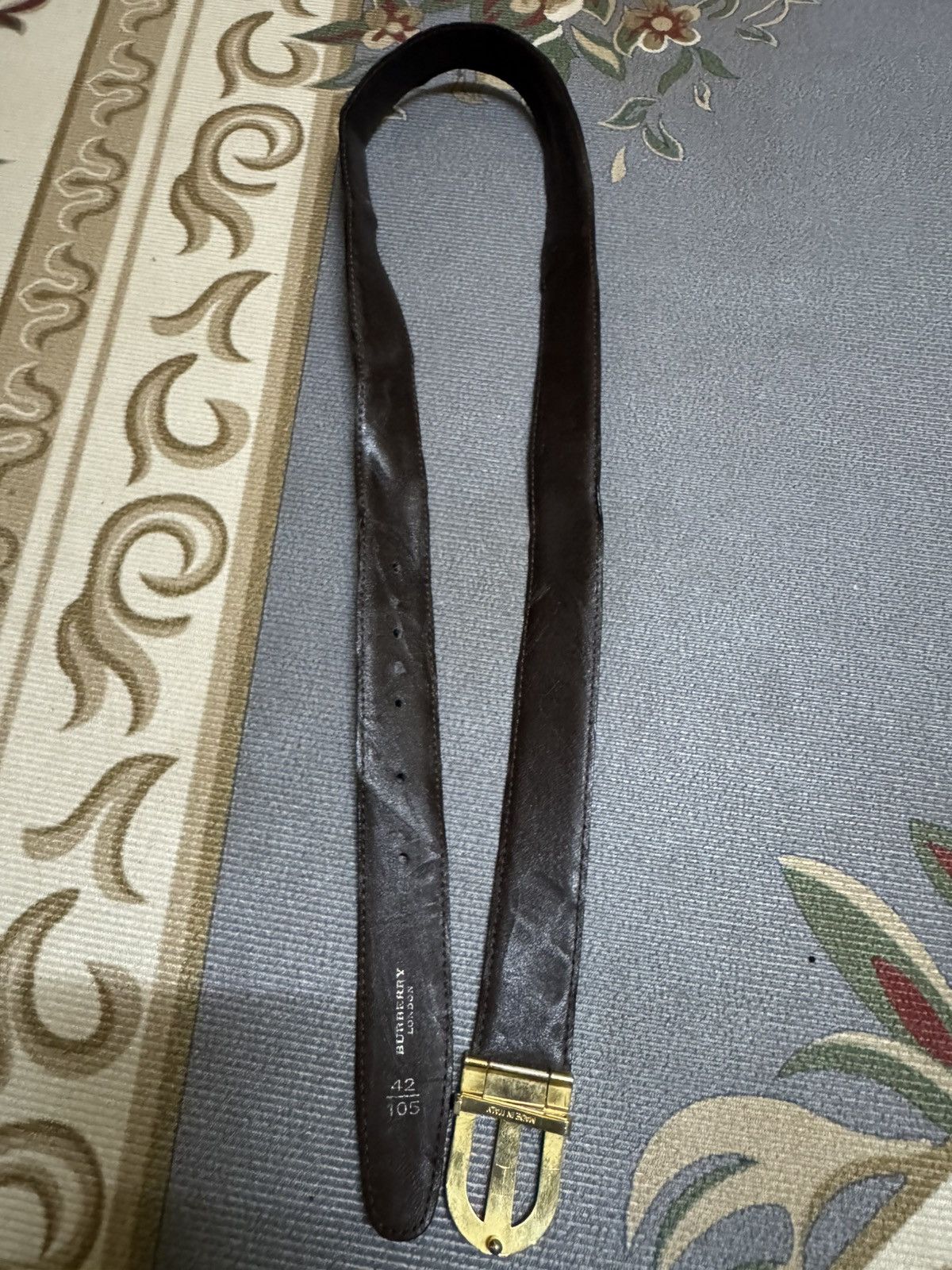 Burberry vintage Burberry leather belt Size ONE SIZE - 6 Thumbnail