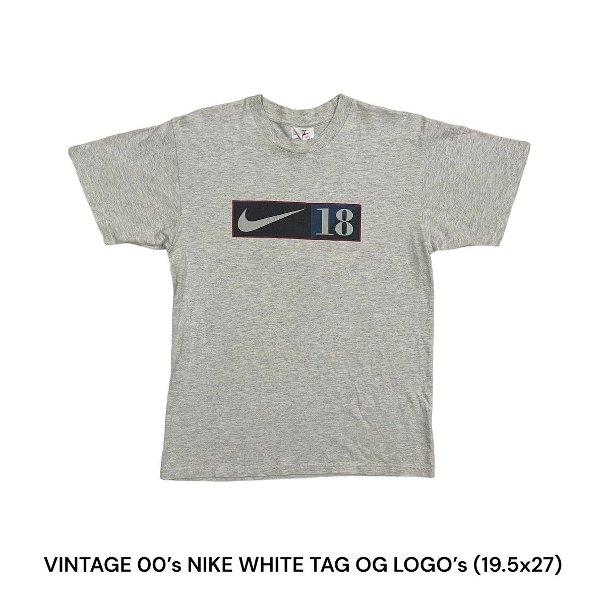 Le Grande Bleu (L.G.B.) Vintage Y2K OG Logo’s Nike Box Logo With Number 18 Size US M / EU 48-50 / 2 - 1 Thumbnail