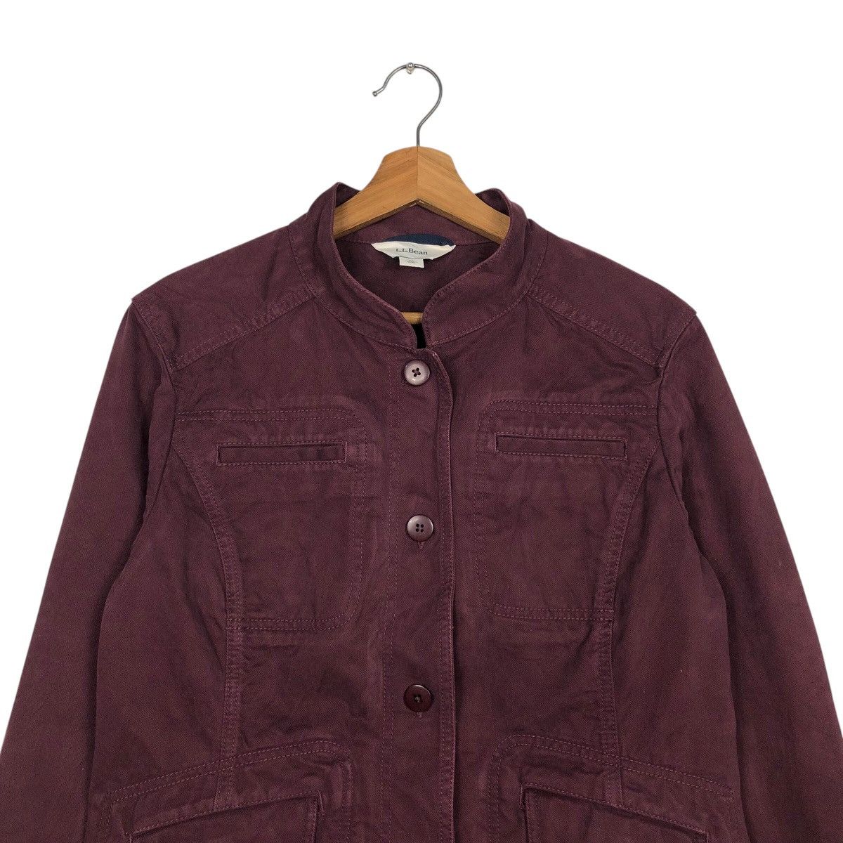 L.L. Bean 📌Rich Purple Chore Work Jacket Duck Canvas L.L.Bean Size US XL / EU 56 / 4 - 4 Thumbnail