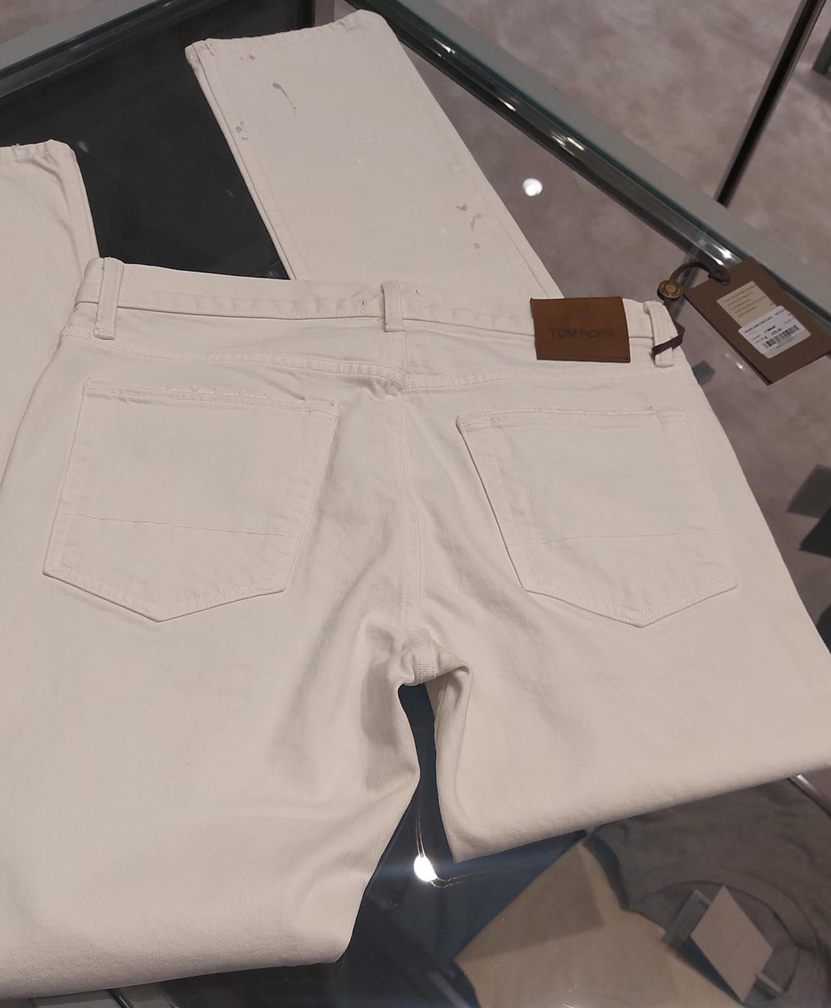 Tom Ford o1loc1c0924 DPS001 Slim Jeans in White Size US 33 - 3 Thumbnail