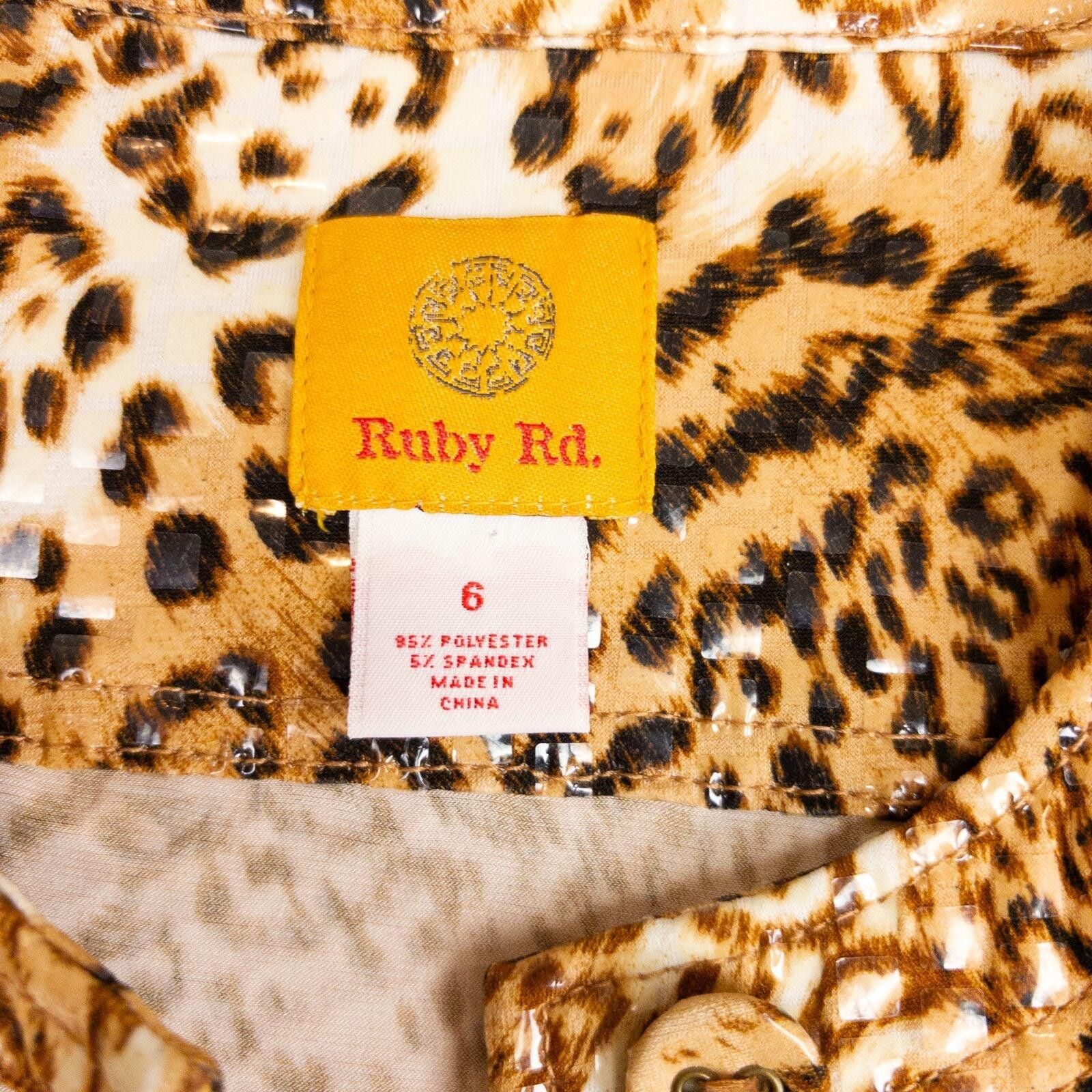 Other Ruby Road Brown Cheetah Print Jacket Womens 6 Small Size M / US 6-8 / IT 42-44 - 11 Thumbnail
